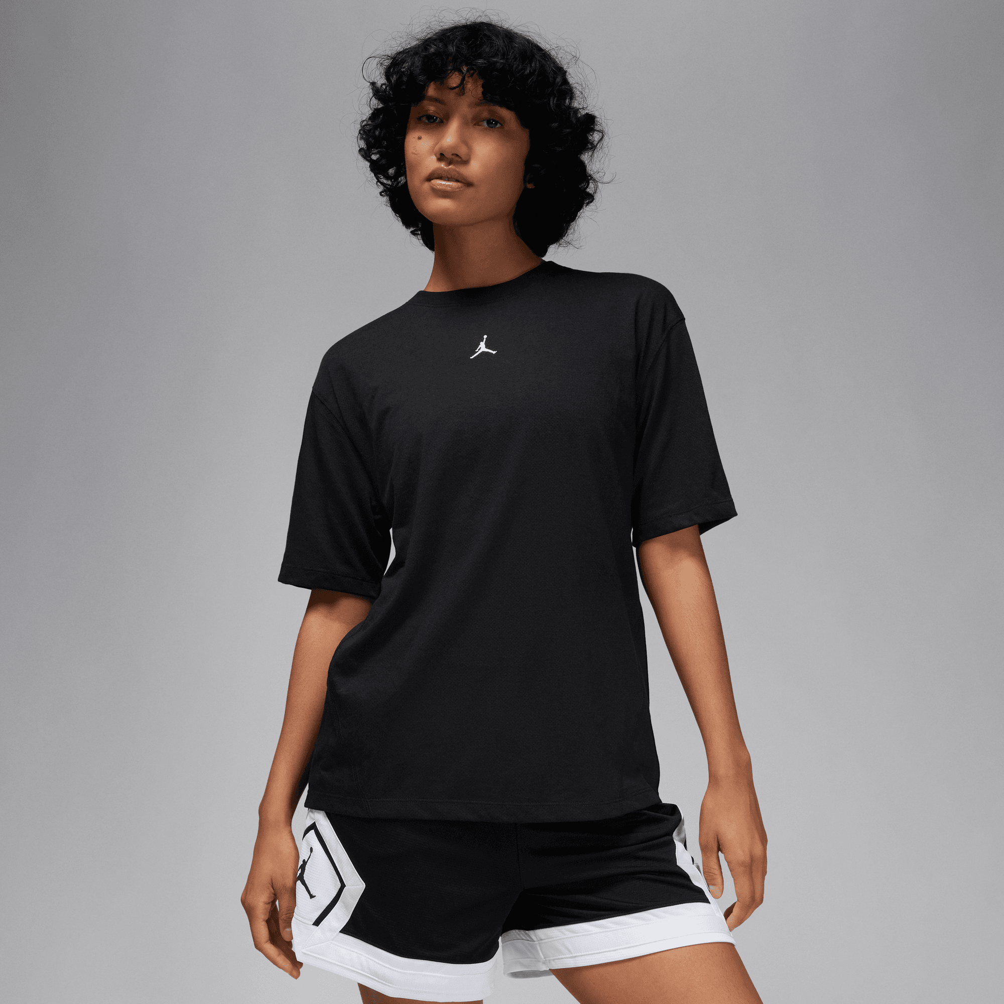 JORDAN SPORT WOMEN'S DIAMOND SHORT-SLEEVE  TOP