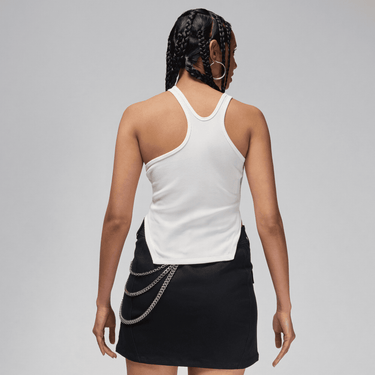 JORDAN WOMEN'S ASYMMETRICAL RIBBED TANK