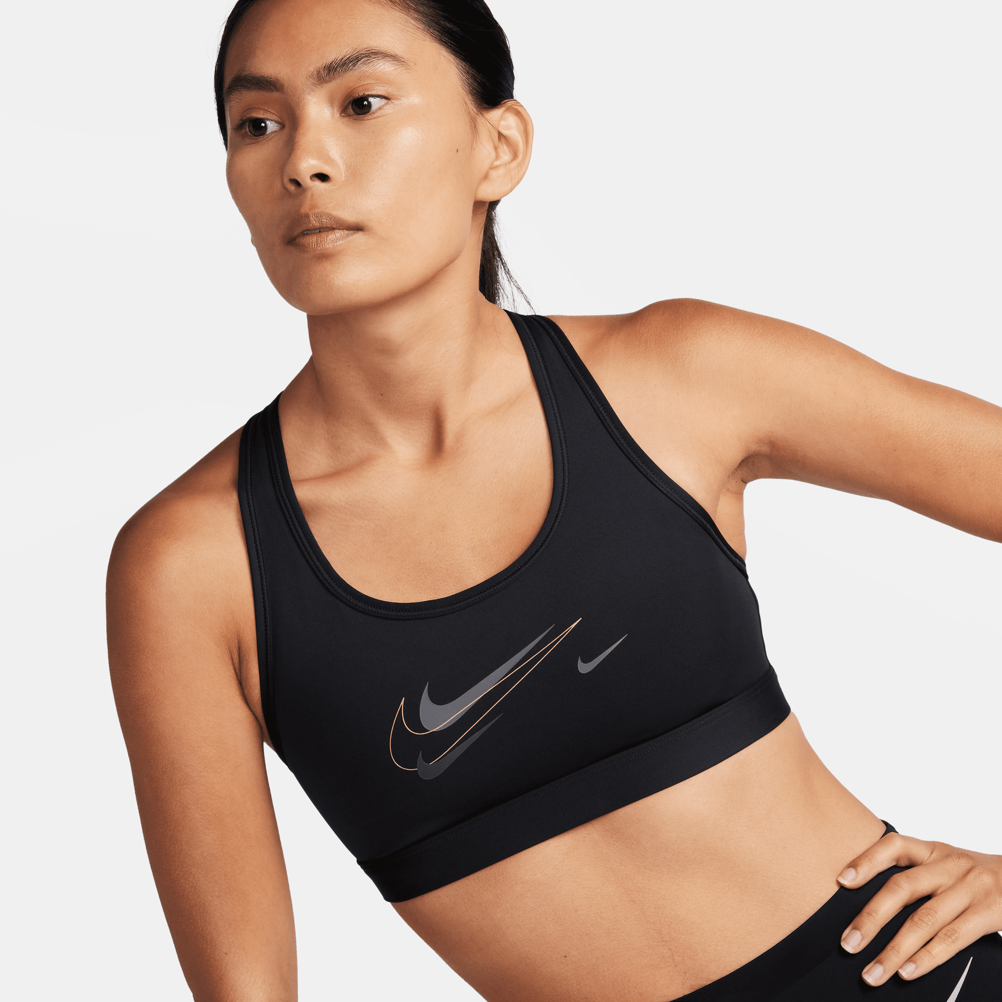 Nike Swoosh - Women's Medium-Support Sports Bra size M, Women's Fashion,  Activewear on Carousell