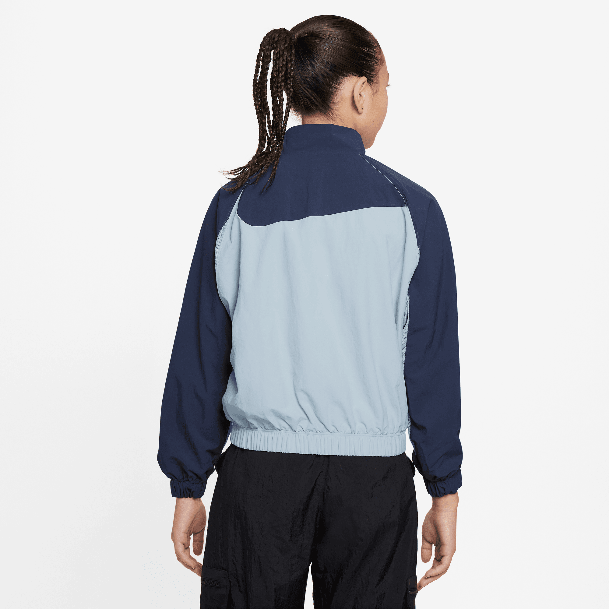 NIKE SPORTSWEAR AMPLIFY BIG KIDS' WOVEN FULL-ZIP JACKET LT ARMORY BLUE ...