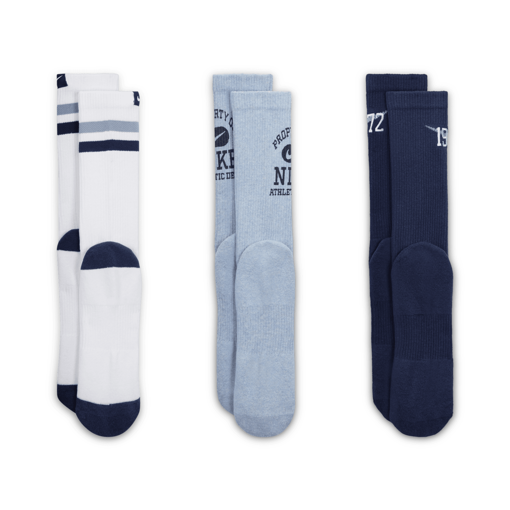 NIKE EVERYDAY CUSHIONED CREW SOCKS (3 PAIRS)