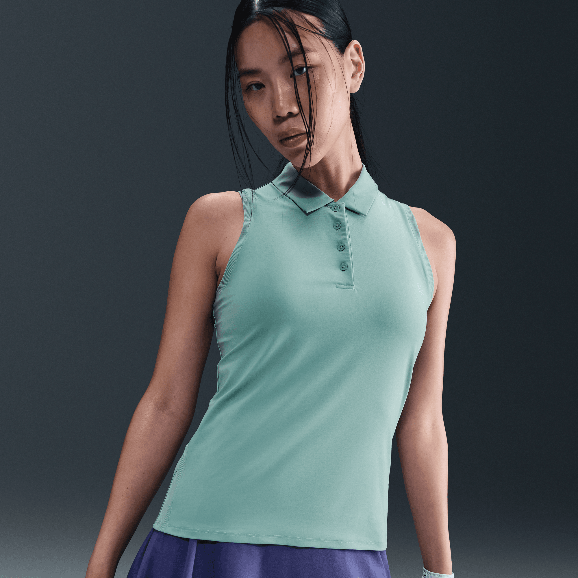 NIKE VICTORY WOMEN'S DRI-FIT SLEEVELESS POLO