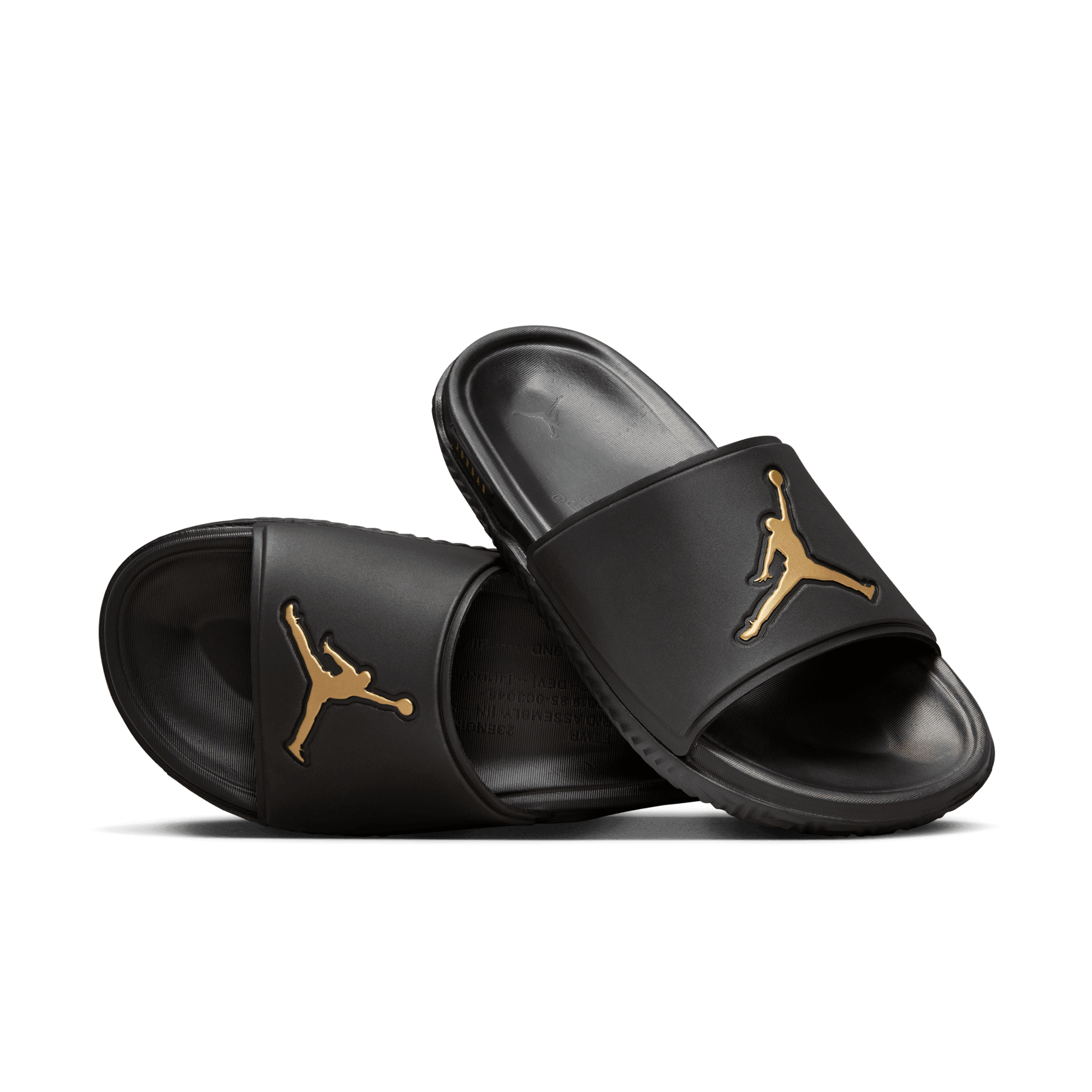 JORDAN JUMPMAN MEN S SLIDES BLACK METALLIC GOLD Park Access