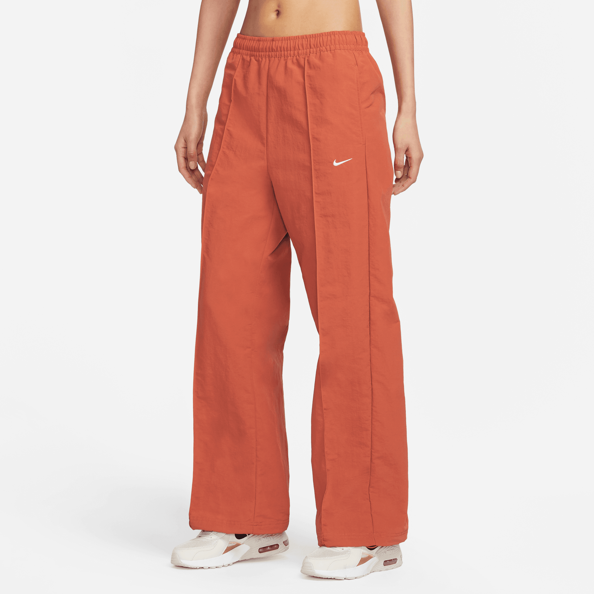 NIKE SPORTSWEAR EVERYTHING WOVENS WOMEN'S MID-RISE OPEN-HEM PANTS