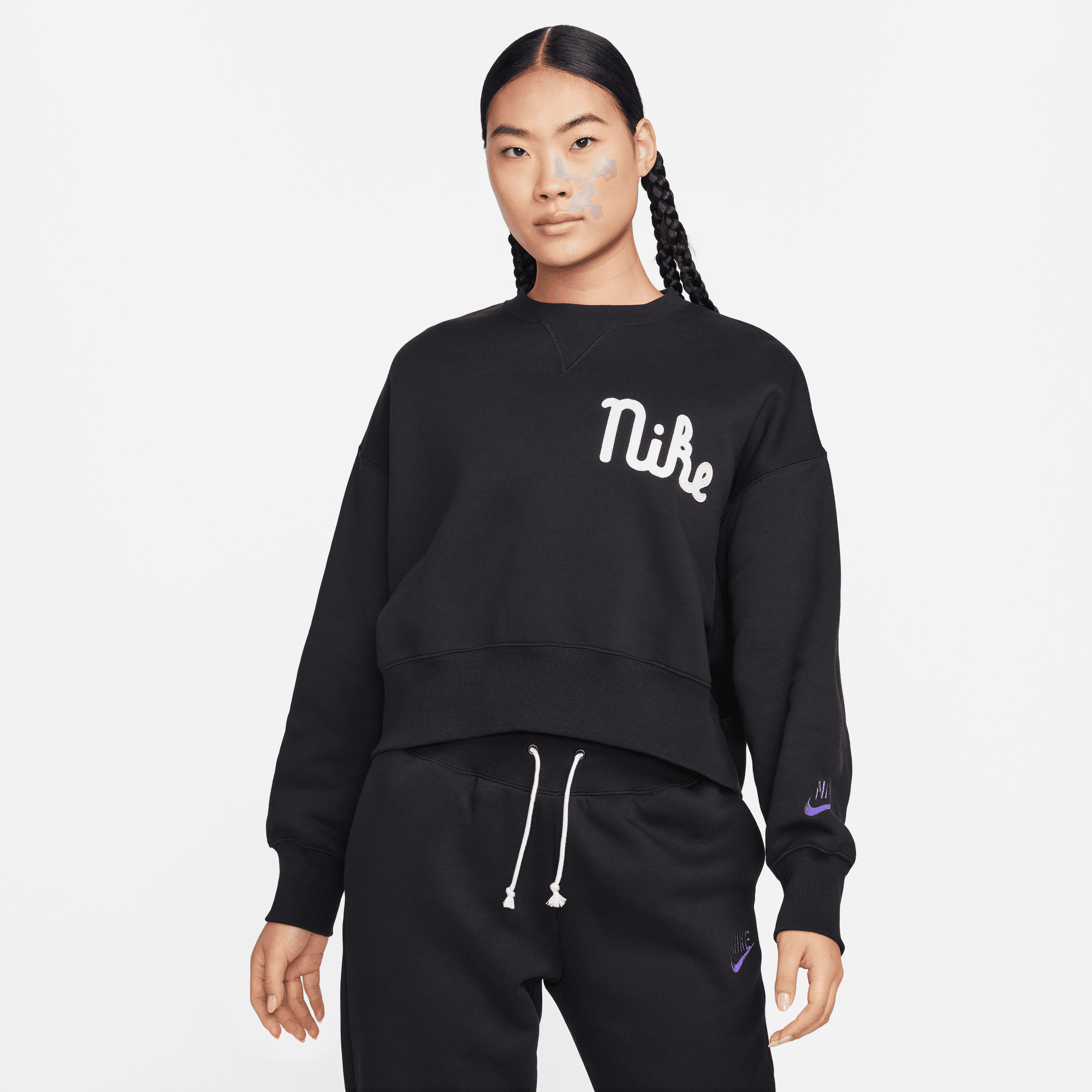 NIKE SPORTSWEAR WOMEN'S OVER-OVERSIZED CREW-NECK FLEECE SWEATSHIRT