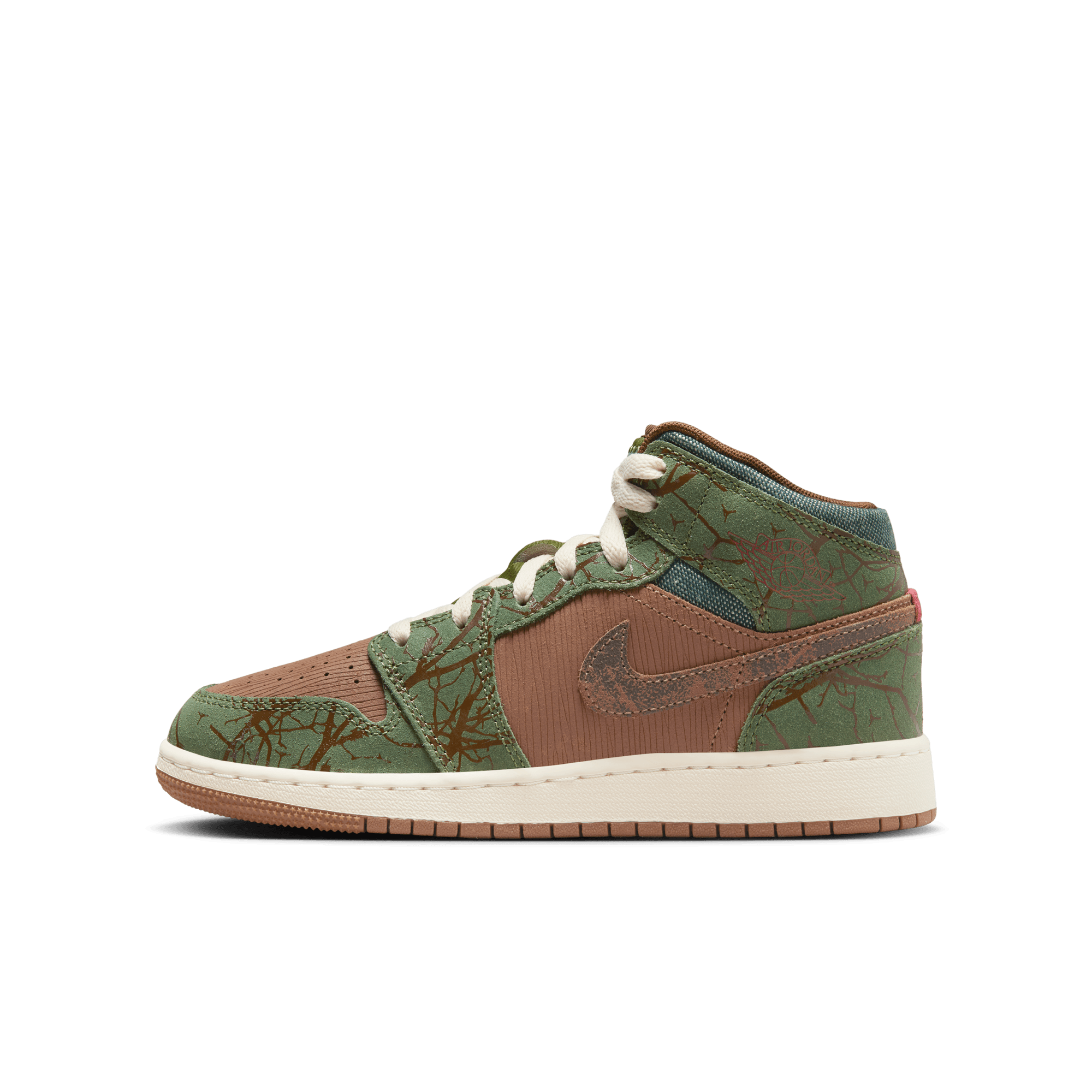 AIR JORDAN 1 MID SNEAKER SCHOOL BIG KIDS' SHOES