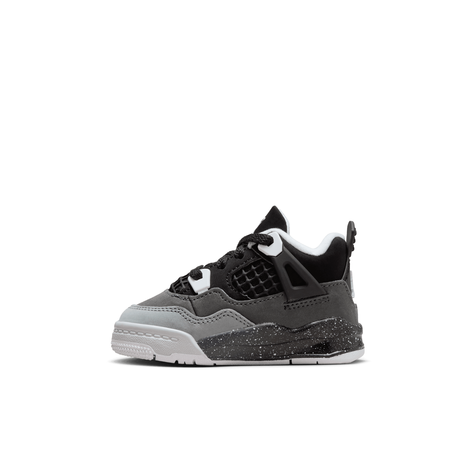 JORDAN 4 RETRO BABY TODDLERS SHOES BLACK WHITE ANTHRACITE BLACK Park Access