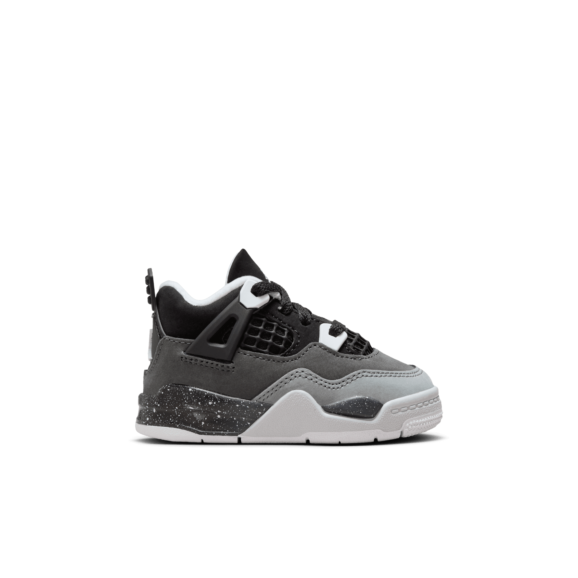 JORDAN 4 RETRO BABY TODDLERS SHOES BLACK WHITE ANTHRACITE BLACK Park Access