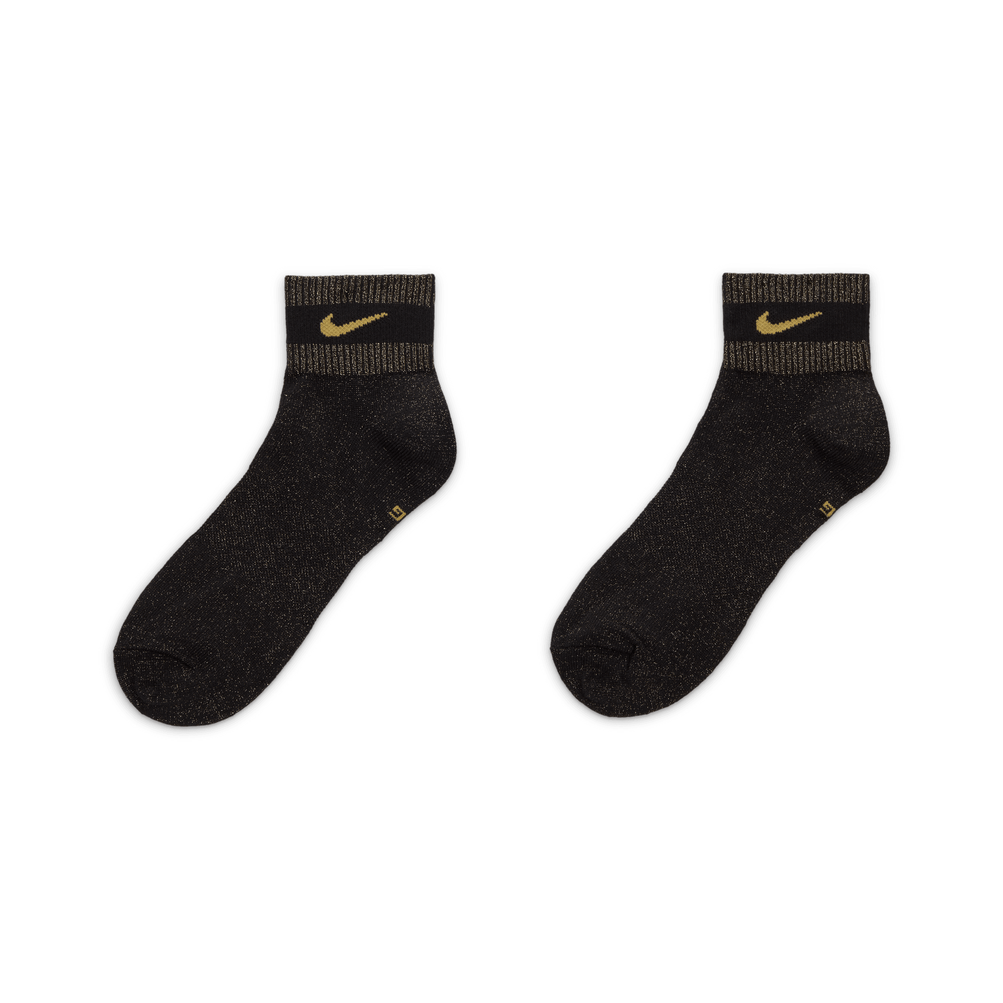 Nike top socks gold