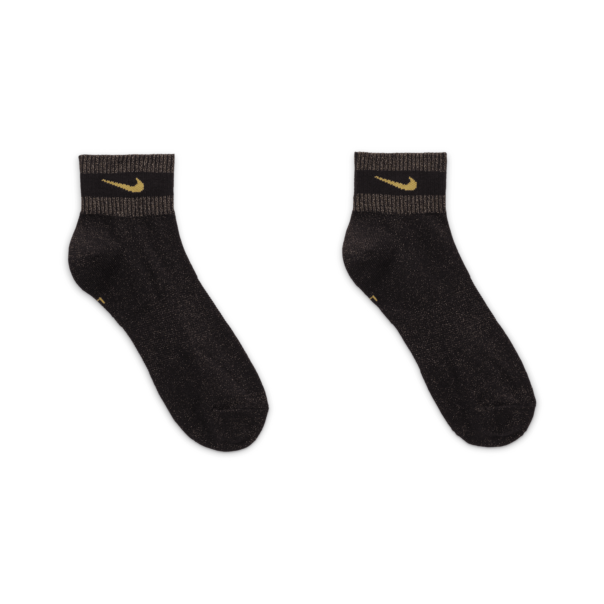 Nike top socks gold