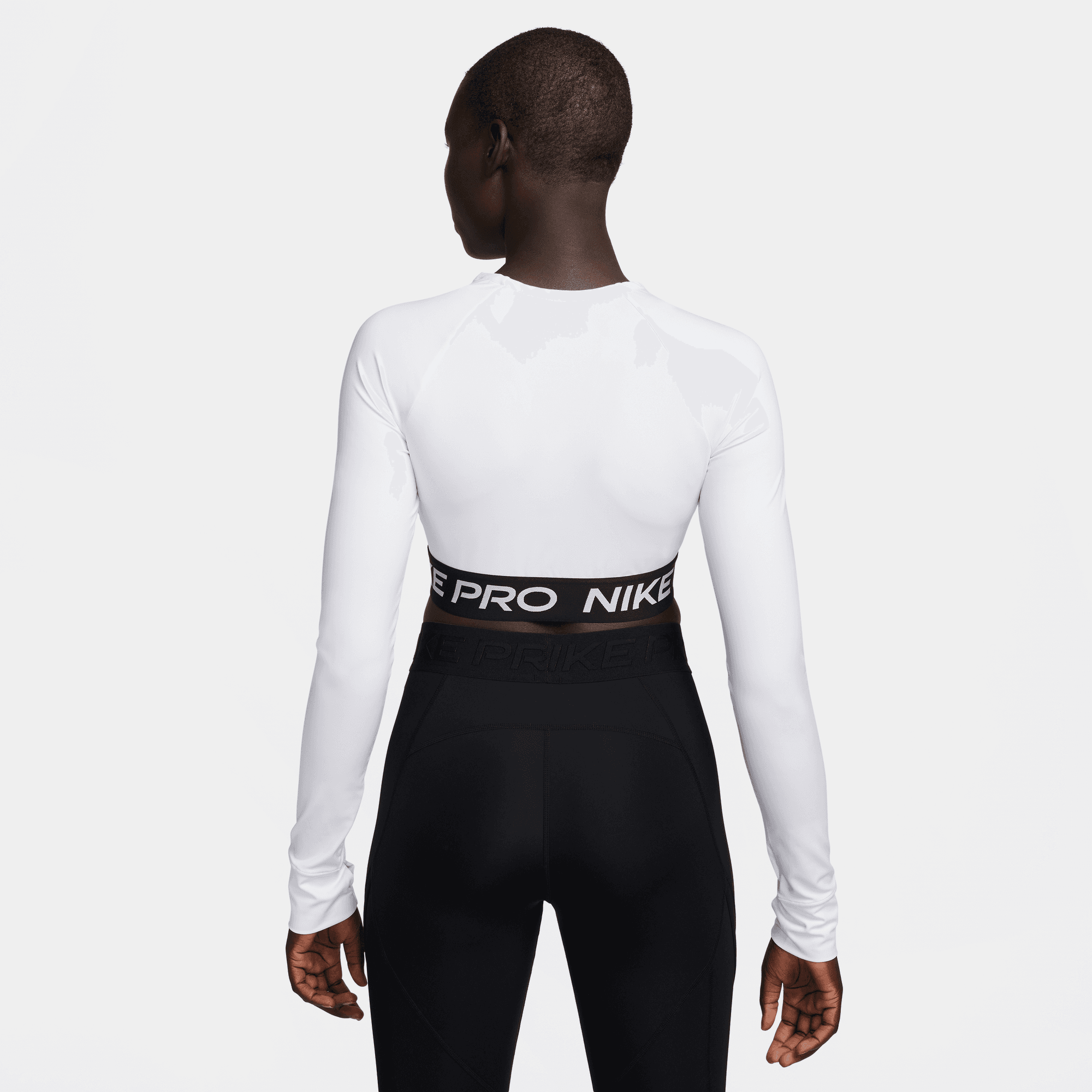 NIKE PRO 365 WOMEN'S DRI-FIT CROPPED LONG-SLEEVE TOP