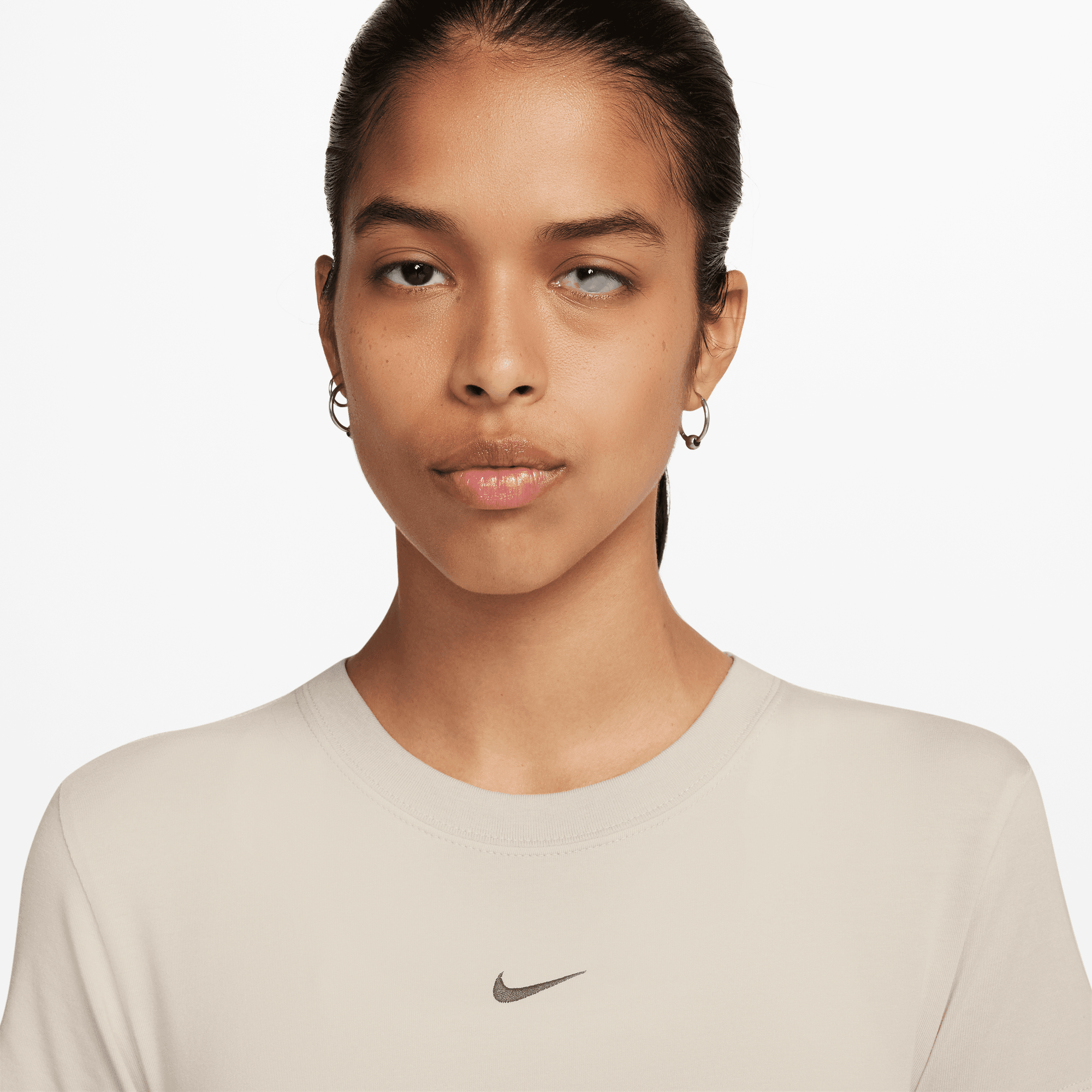 NIKE SPORTSWEAR CHILL KNIT WOMEN'S T-SHIRT LT OREWOOD BRN/LT OREWOOD ...