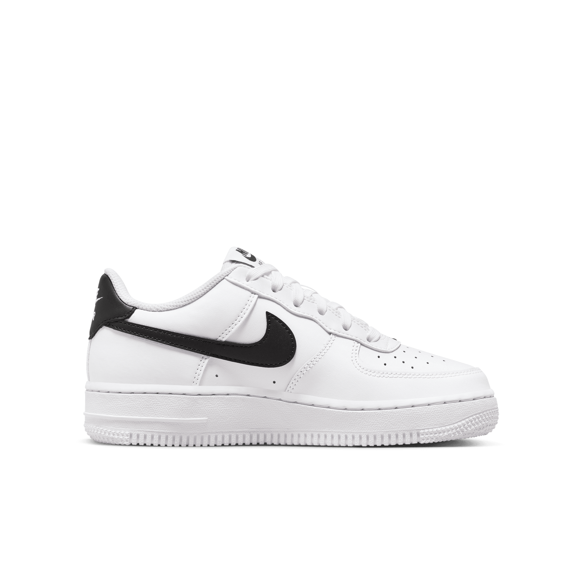 NIKE AIR FORCE 1 BIG KIDS SHOES WHITE BLACK Park Access