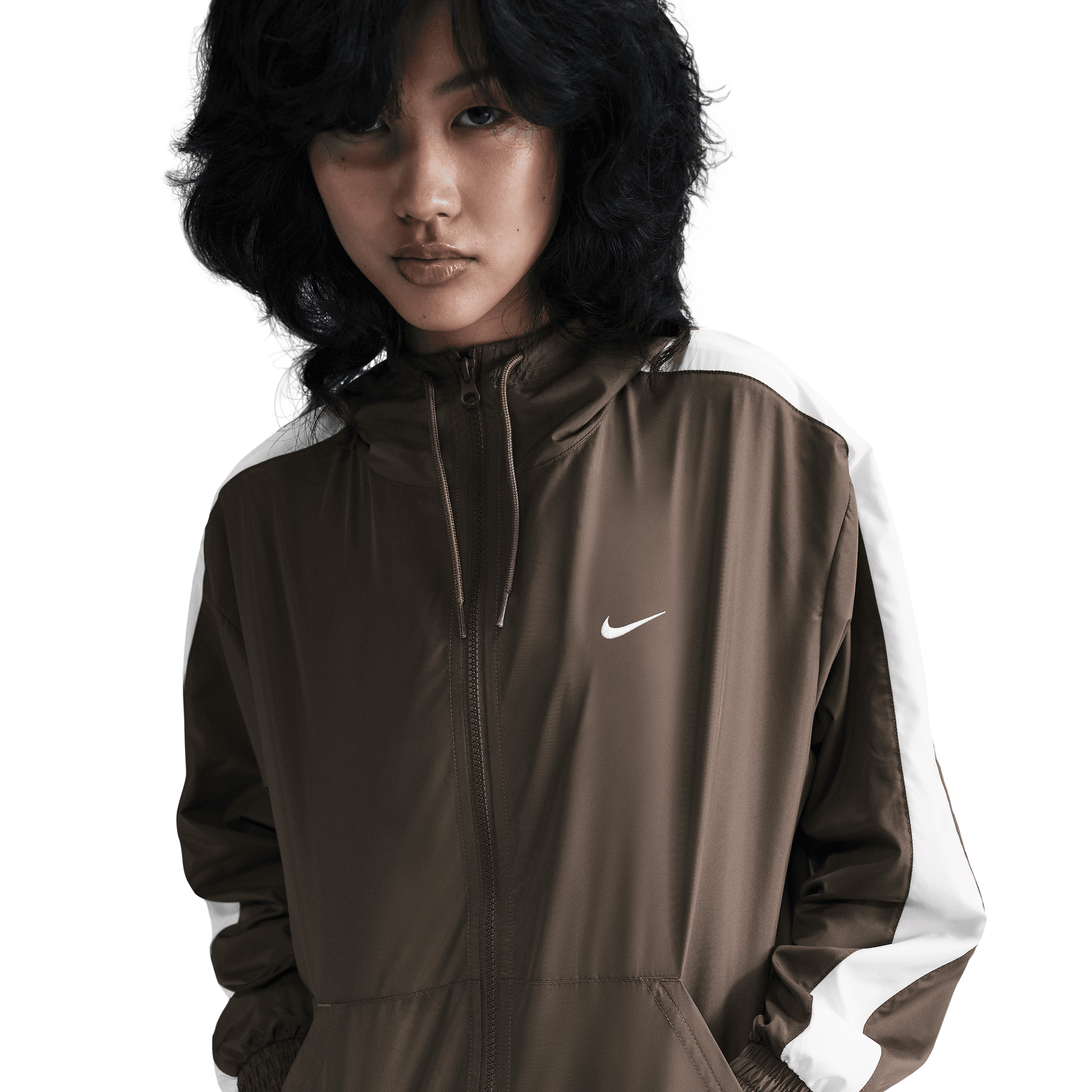 NIKE SPORTSWEAR CLASSIC WOVENS WOMEN'S LOOSE UV PROTECTION HOODED JACKET