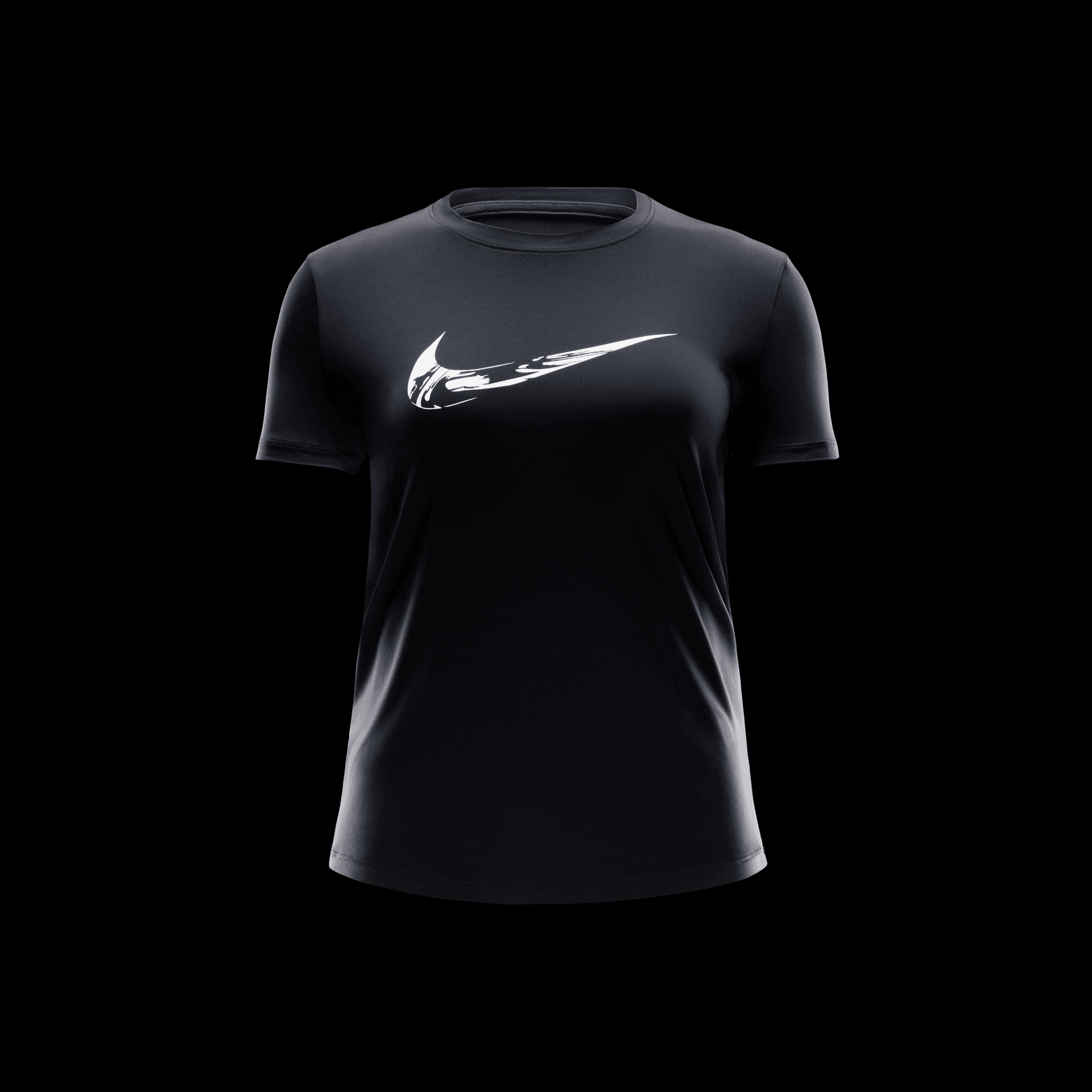 NIKE ONE WOMEN'S DRI-FIT SHORT-SLEEVE GRAPHIC RUNNING TOP