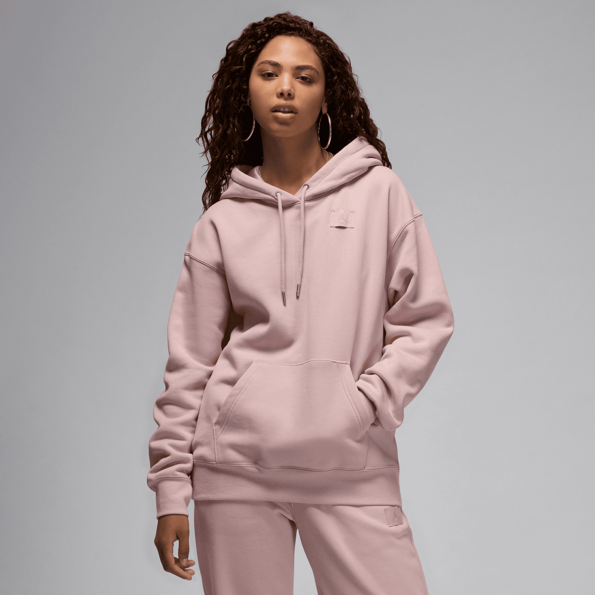 JORDAN FLIGHT FLEECE WOMEN'S SATIN LINED PULLOVER HOODIE