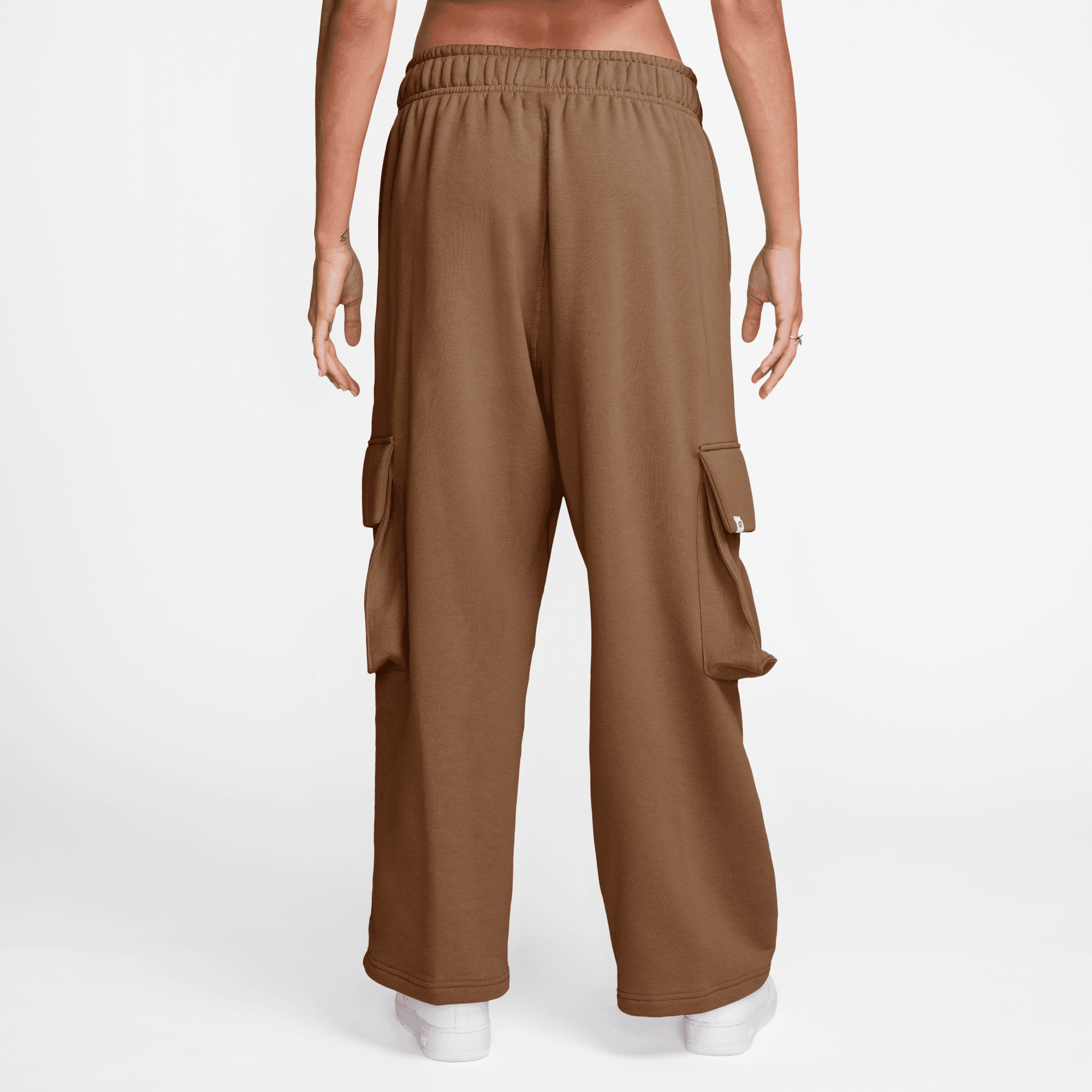 NIKE SPORTSWEAR WOMEN'S LOW-RISE OVERSIZED FRENCH OPEN-HEM TERRY PANTS