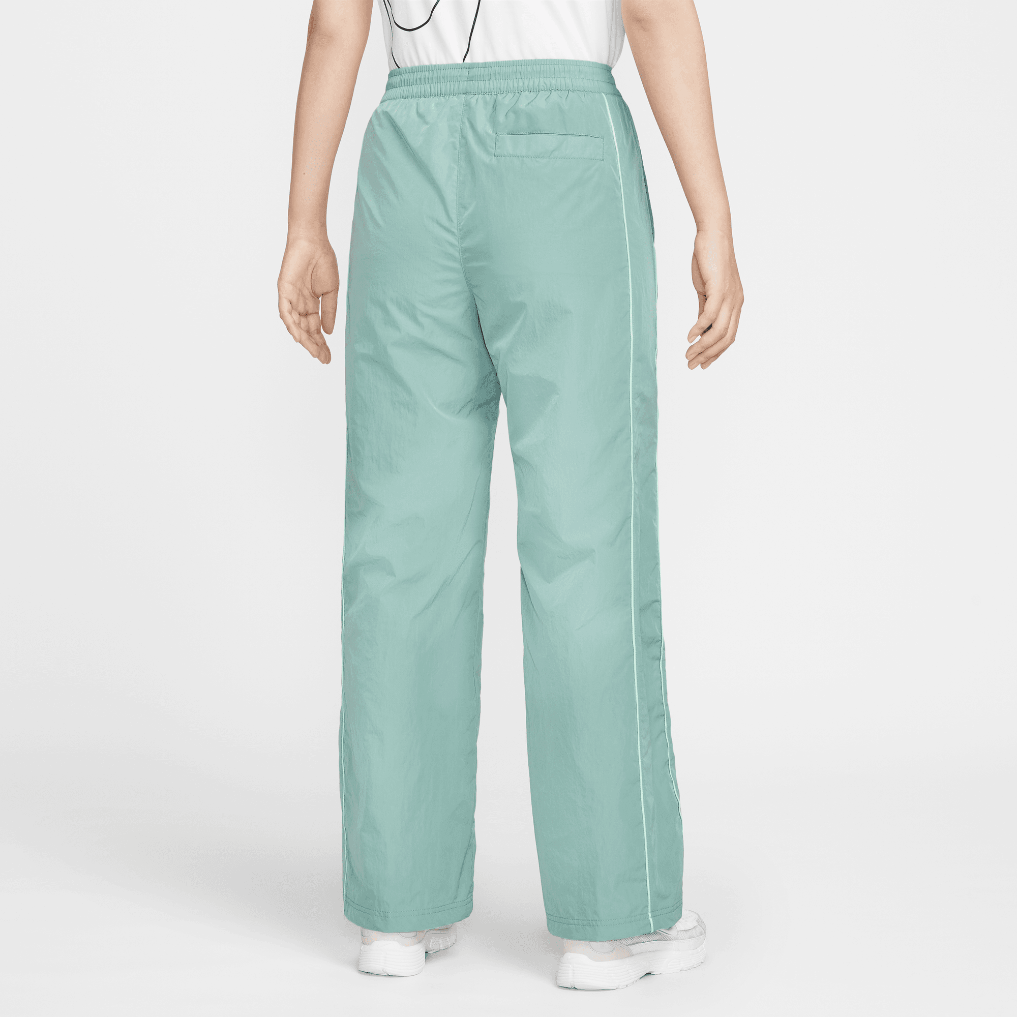 NIKE WINDRUNNER WOMEN'S HIGH-WAISTED WOVEN OPEN-HEM PANTS