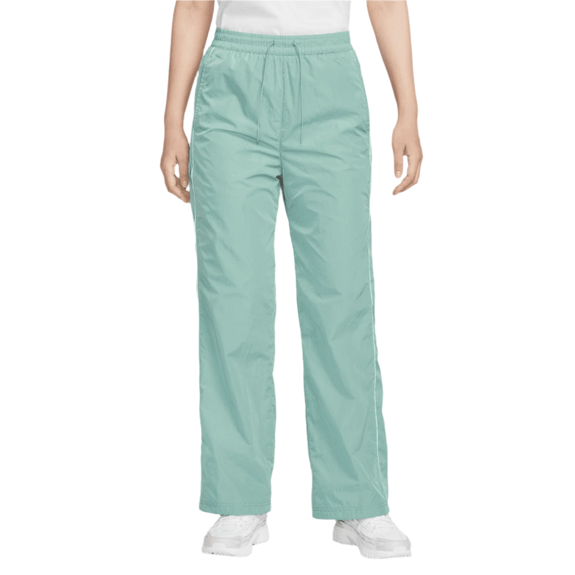 NIKE WINDRUNNER WOMEN'S HIGH-WAISTED WOVEN OPEN-HEM PANTS