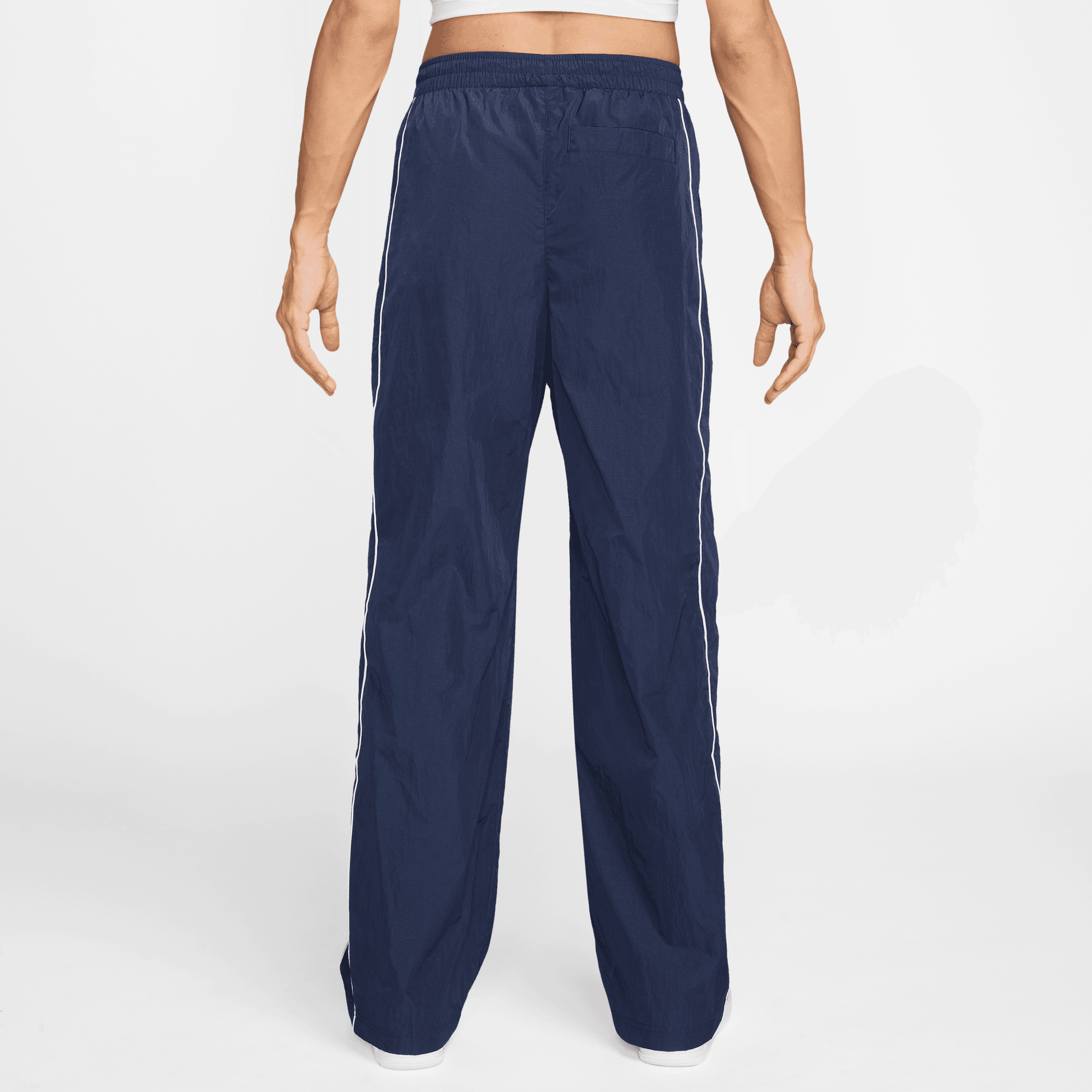 NIKE WINDRUNNER WOMEN'S HIGH-WAISTED WOVEN OPEN-HEM PANTS