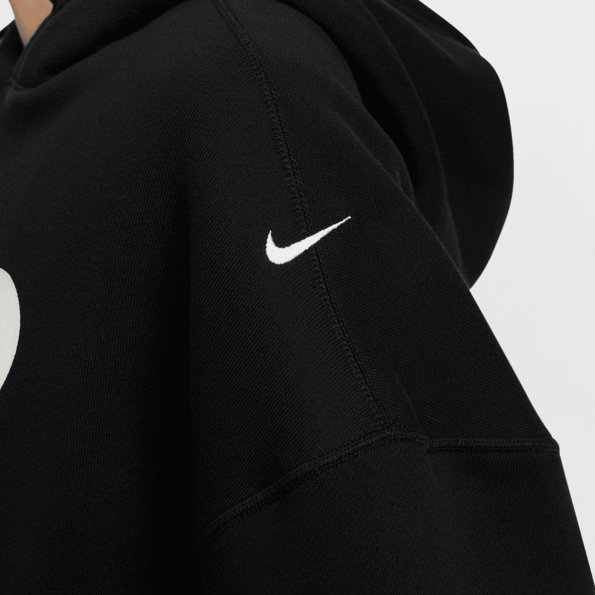 Nike black swoosh hoodie women's on sale
