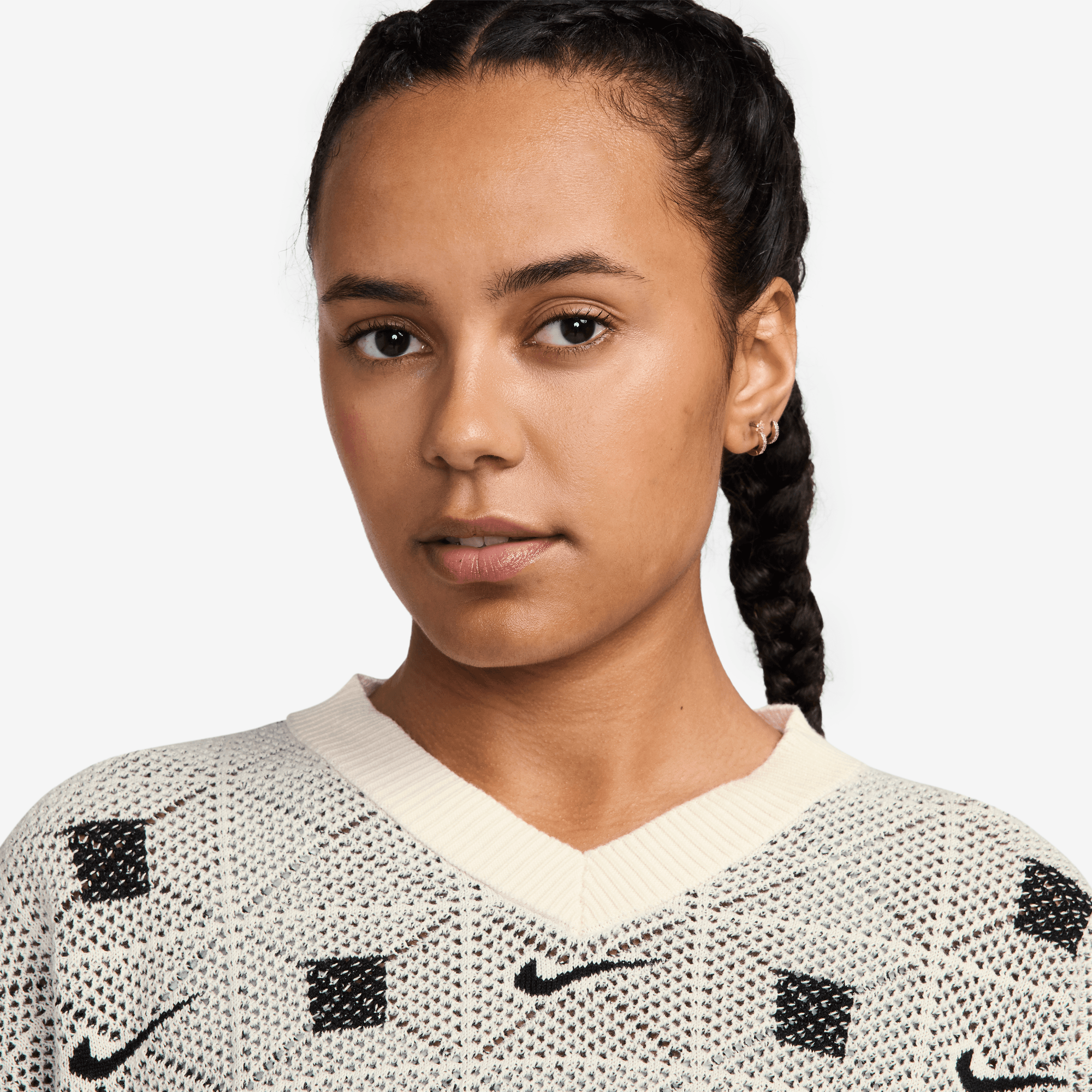 NAOMI OSAKA WOMEN'S ENGINEERED KNIT SWEATER