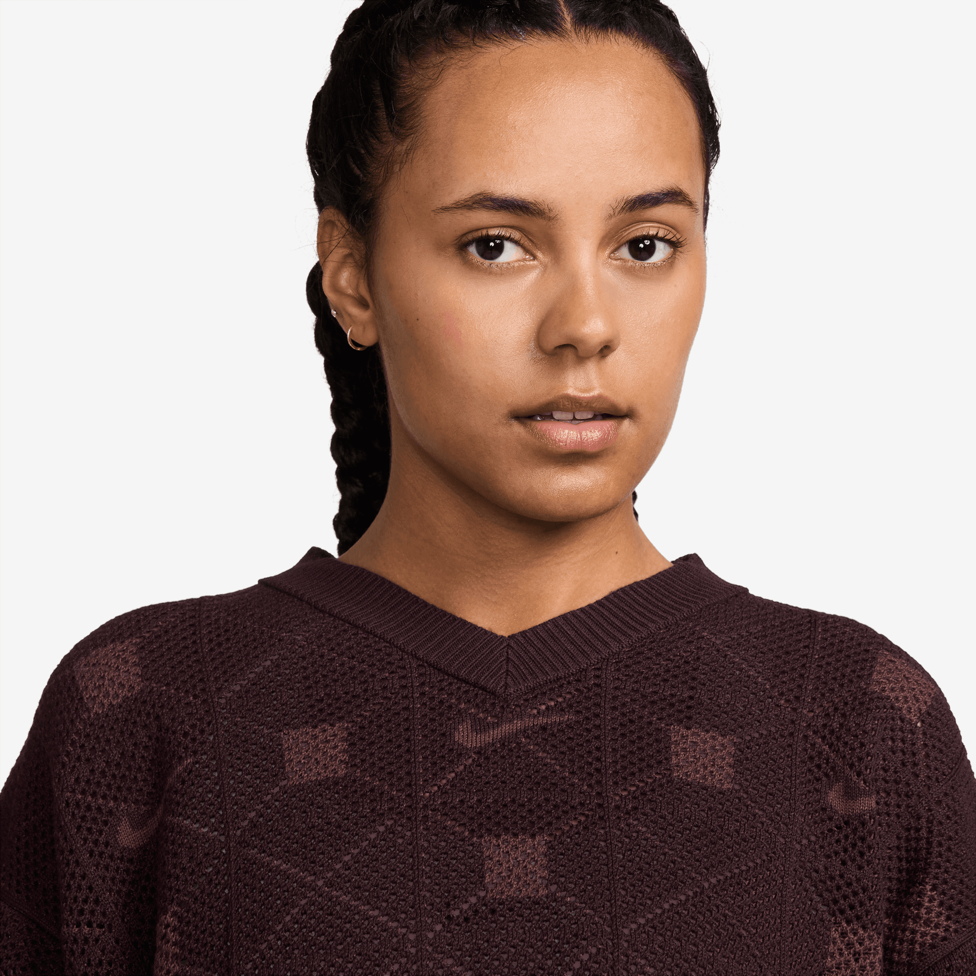 NAOMI OSAKA WOMEN'S ENGINEERED KNIT SWEATER