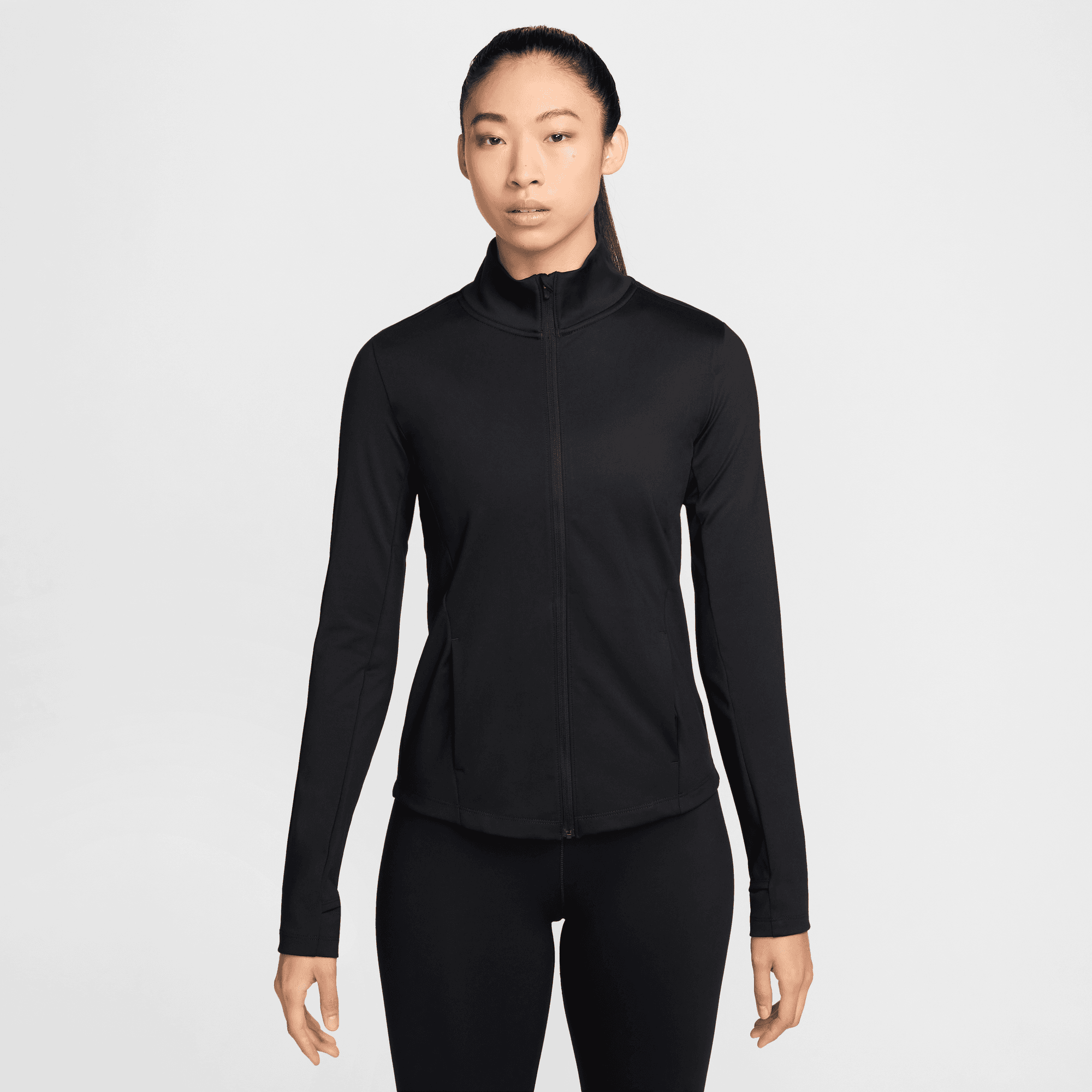 NIKE ONE WOMEN'S DRI-FIT FULL-ZIP MID LAYER