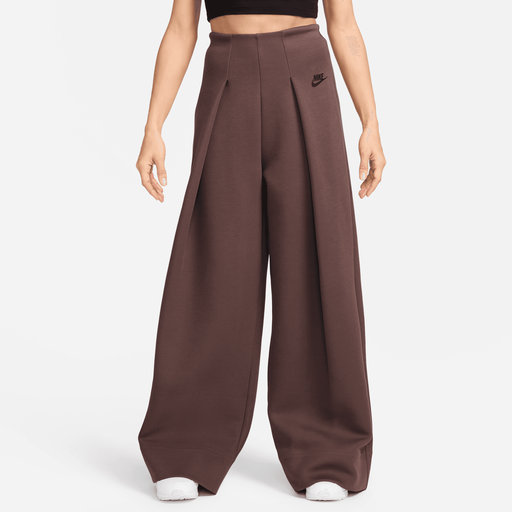 NIKE SPORTSWEAR TECH FLEECE WOMEN'S HIGH-WAISTED PLEATED PANTS