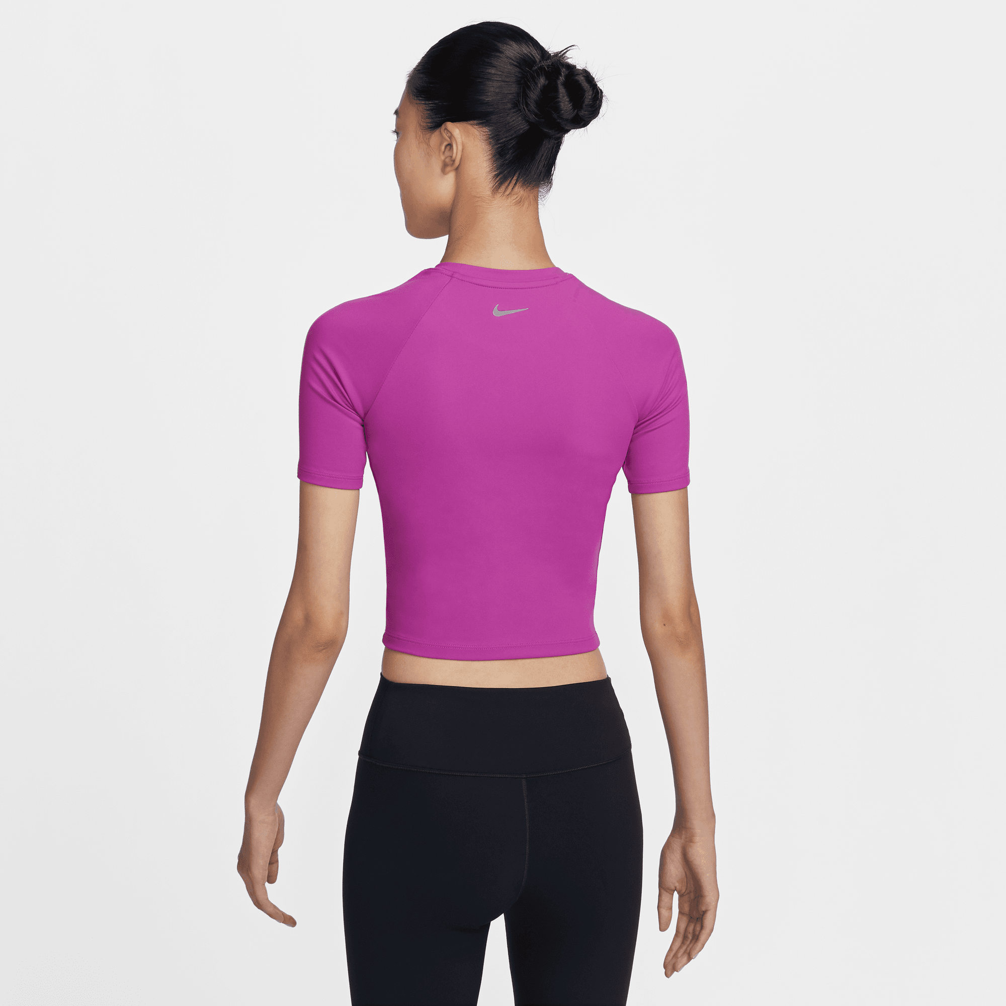 NIKE ONE FITTED WOMEN'S DRI-FIT SHORT-SLEEVE CROPPED TOP