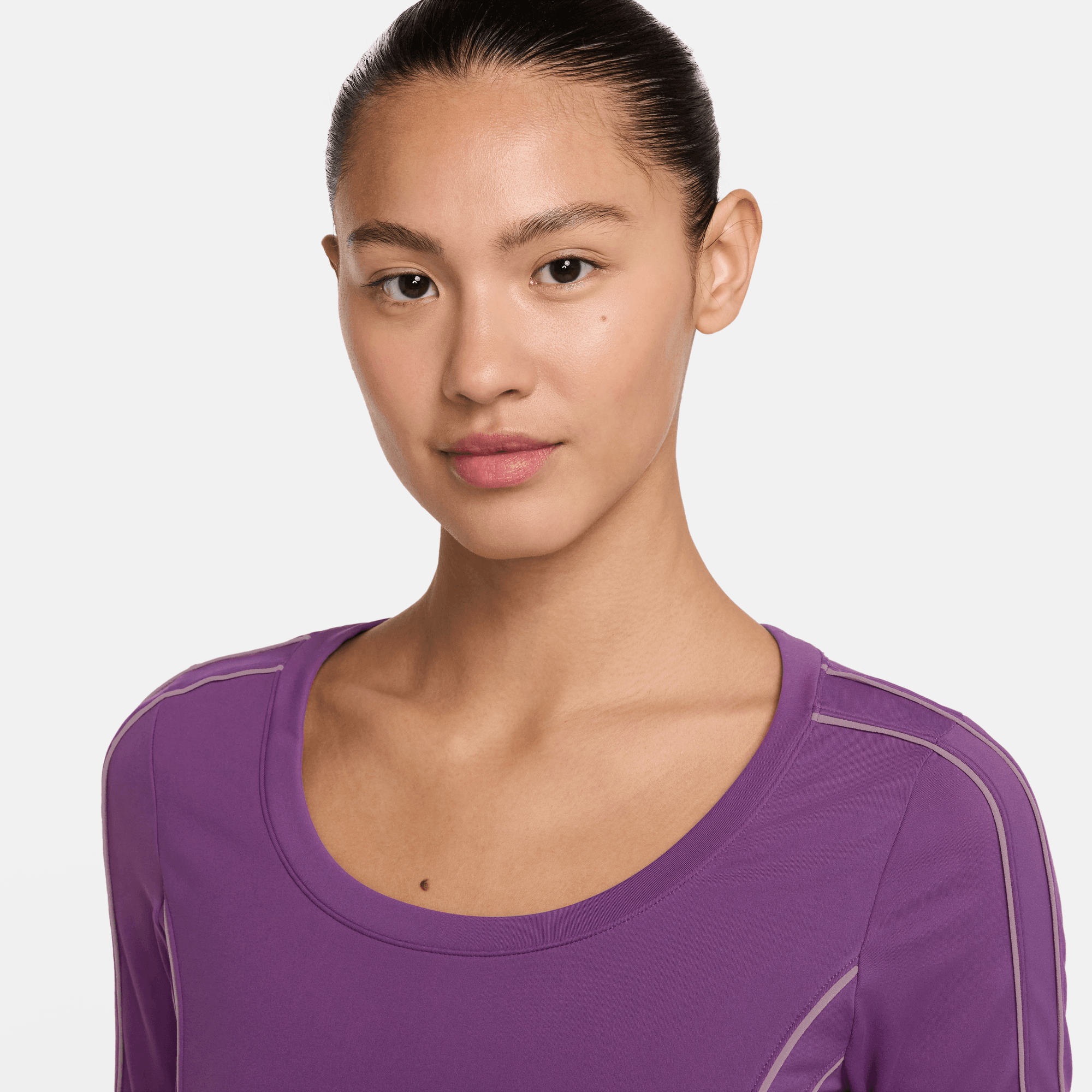 NIKE ONE FITTED WOMEN'S DRI-FIT LONG-SLEEVE CROPPED TOP