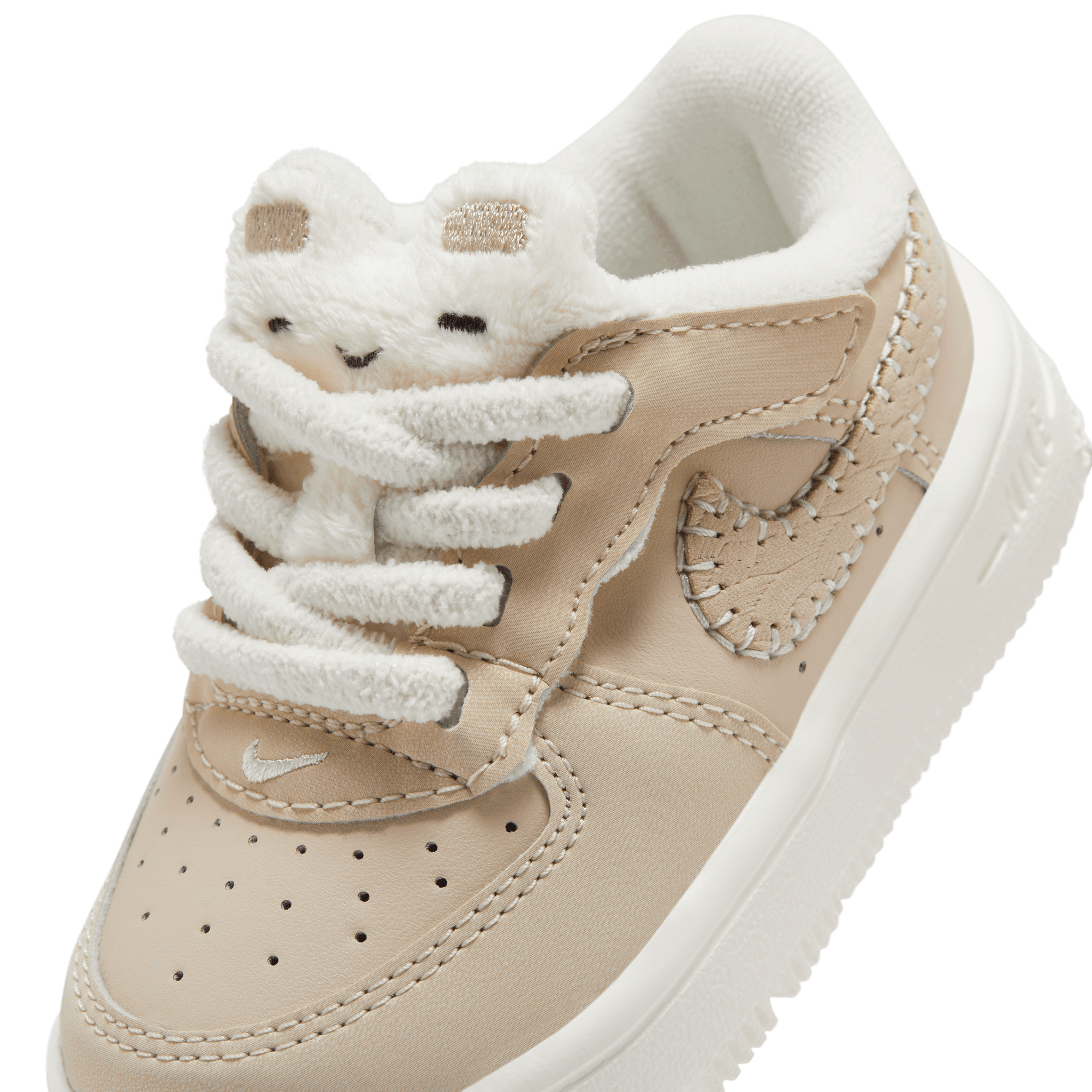 NIKE FORCE 1 LOW SE EASYON BABY TODDLER SHOES SANDDRIFT PALE IVORY SAIL DARK RAISIN Park Access