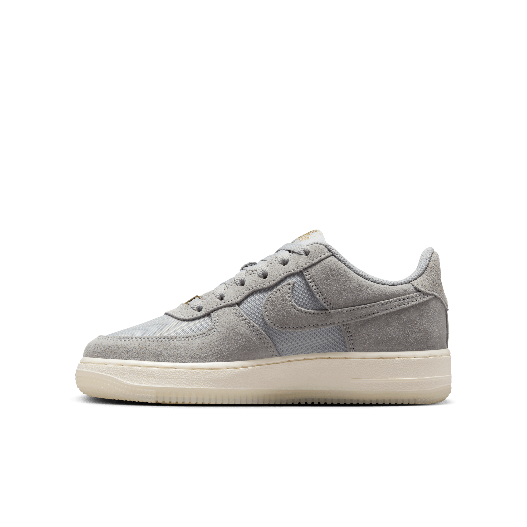 NIKE AIR FORCE 1 LV8 BIG KIDS SHOES LT SMOKE GREY LT SMOKE GREY Park Access
