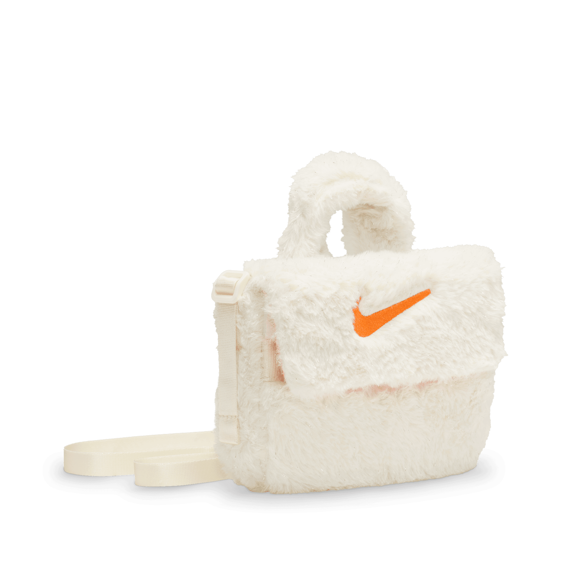 NIKE BIG KIDS' FAUX FUR CROSSBODY BAG (1L)