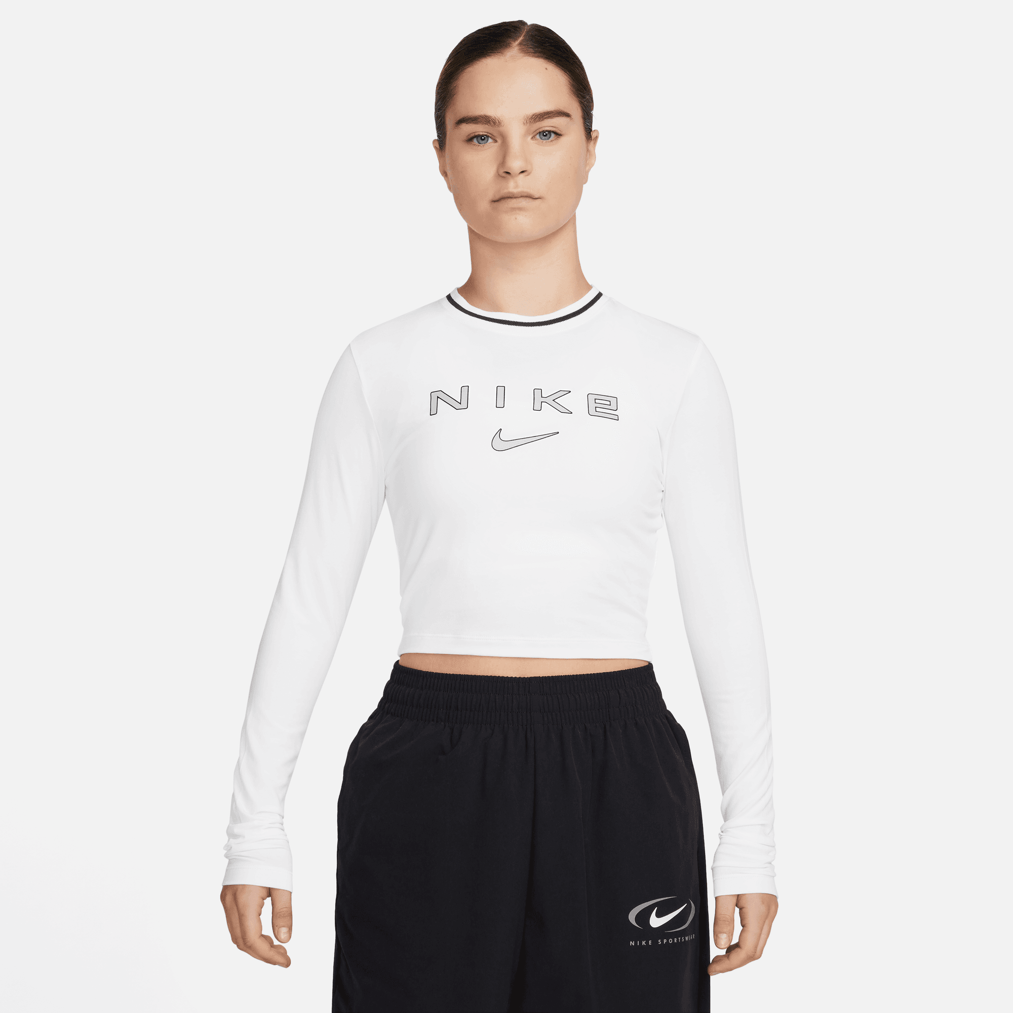 AS WOMEN'S NSW LS SLIM CROP TEE OC