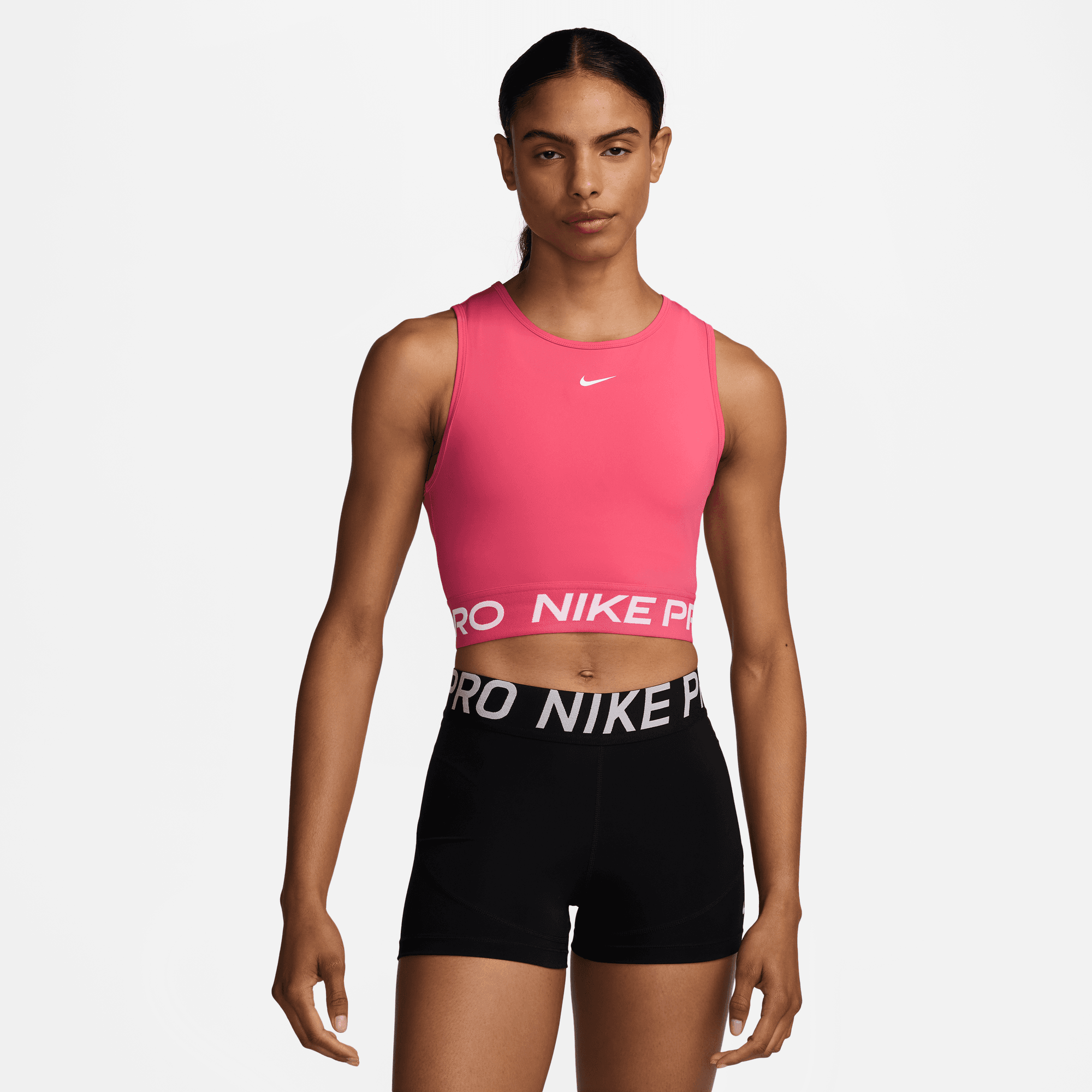 NIKE PRO WOMEN'S DRI-FIT CROPPED TANK TOP