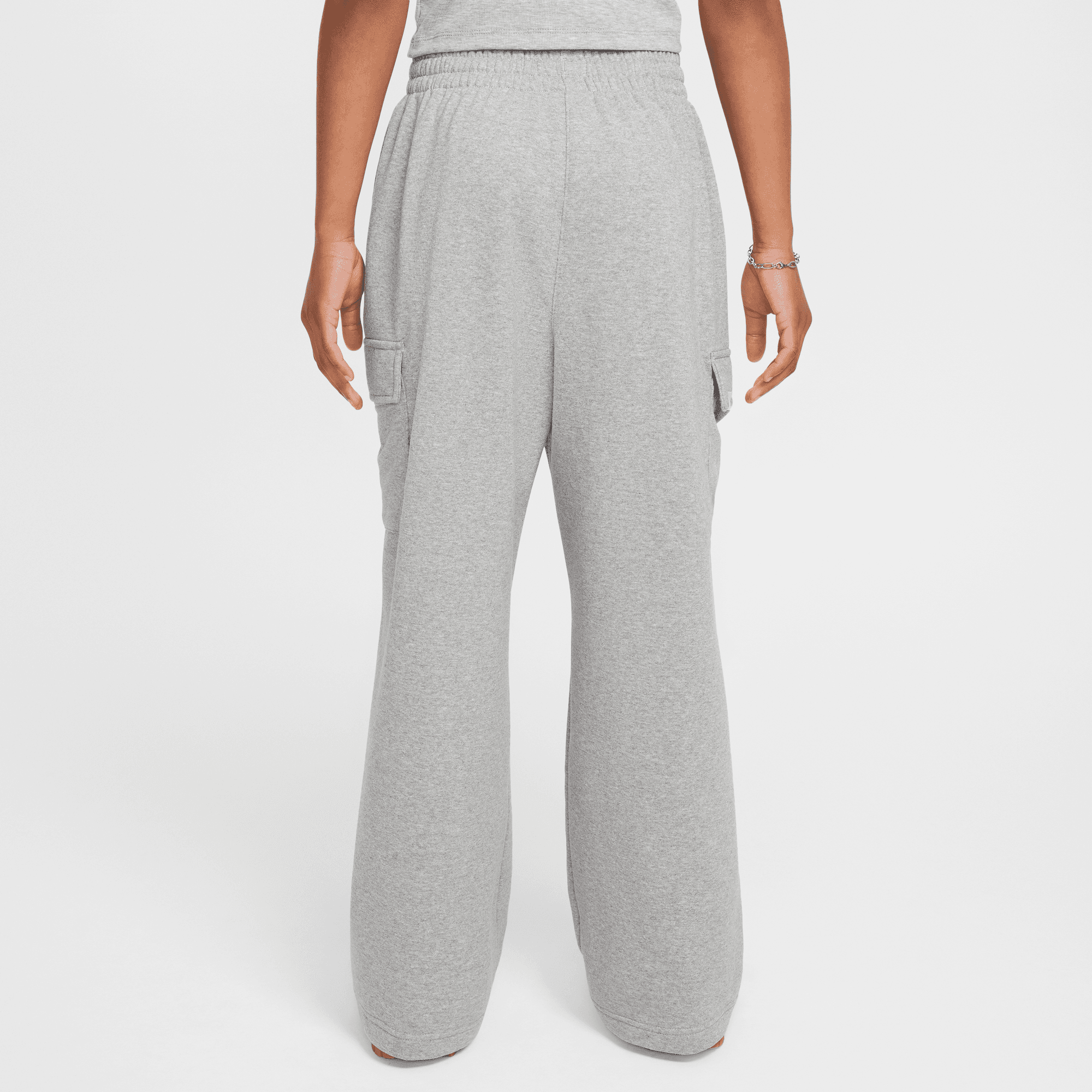 NIKE SPORTSWEAR GIRLS DRI-FIT OVERSIZED FLEECE PANTS