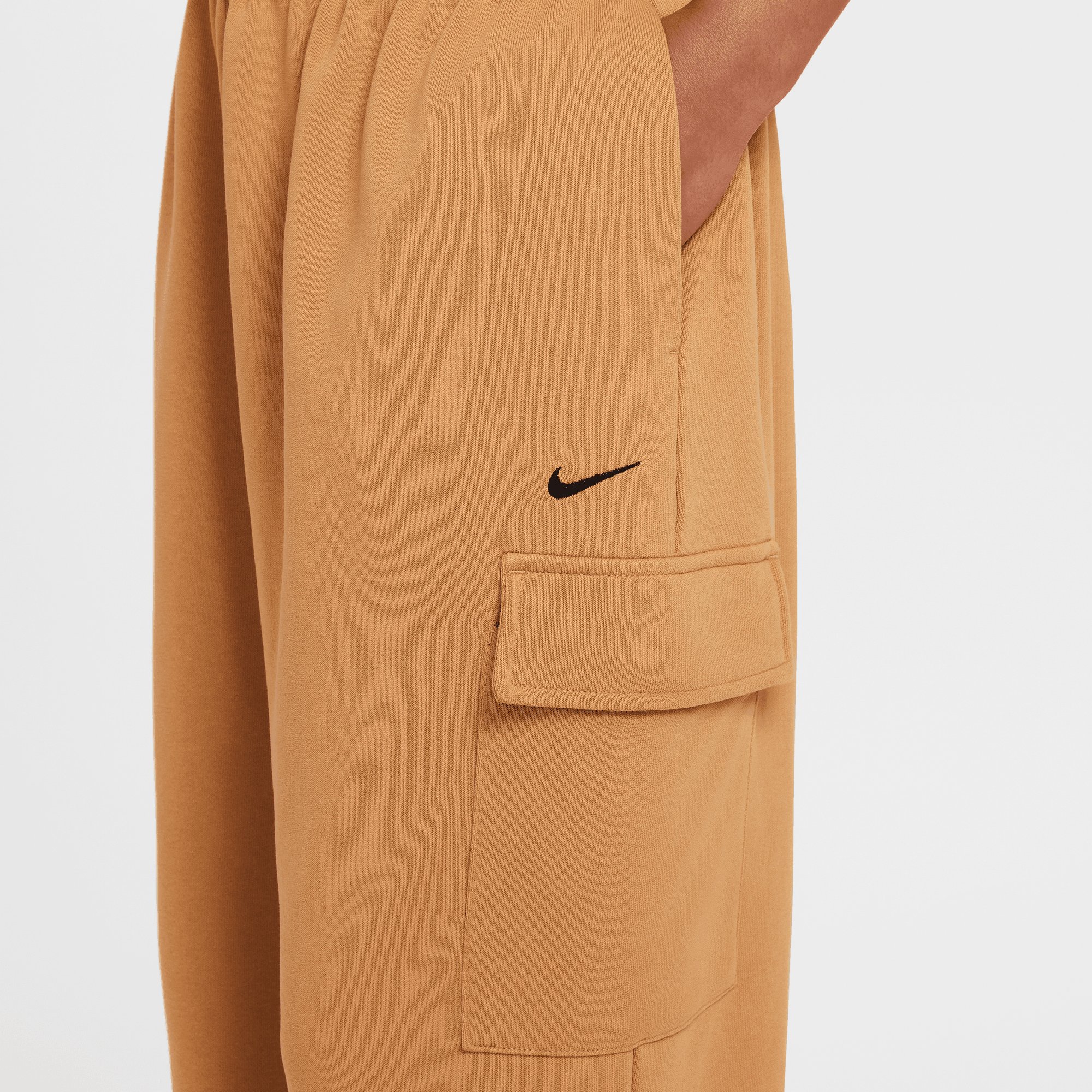 NIKE SPORTSWEAR GIRLS' DRI-FIT OVERSIZED FLEECE PANTS