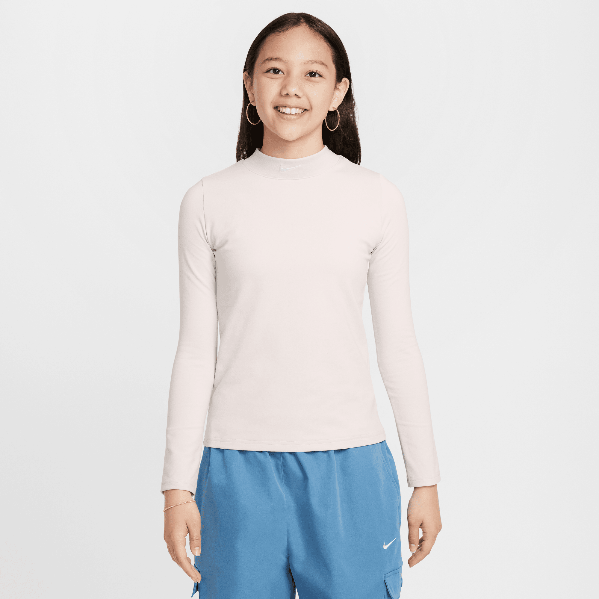 NIKE SPORTSWEAR GIRLS' LONG-SLEEVE TOP