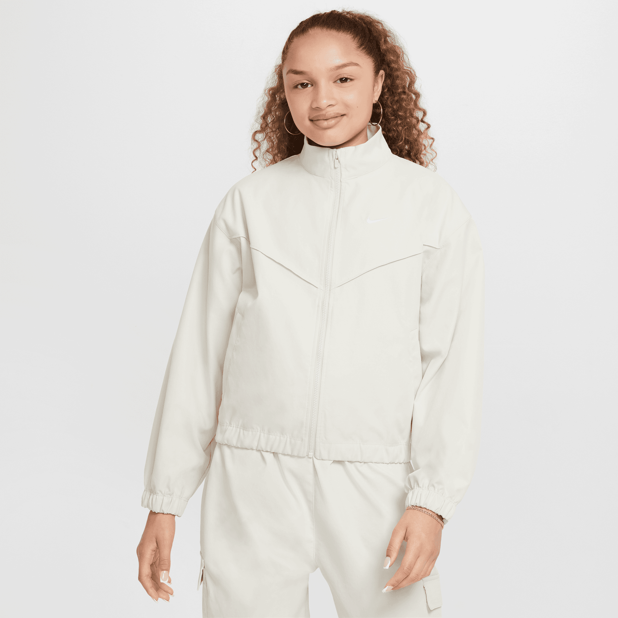 NIKE SPORTSWEAR GIRLS' OVERSIZED LIGHTWEIGHT JACKET