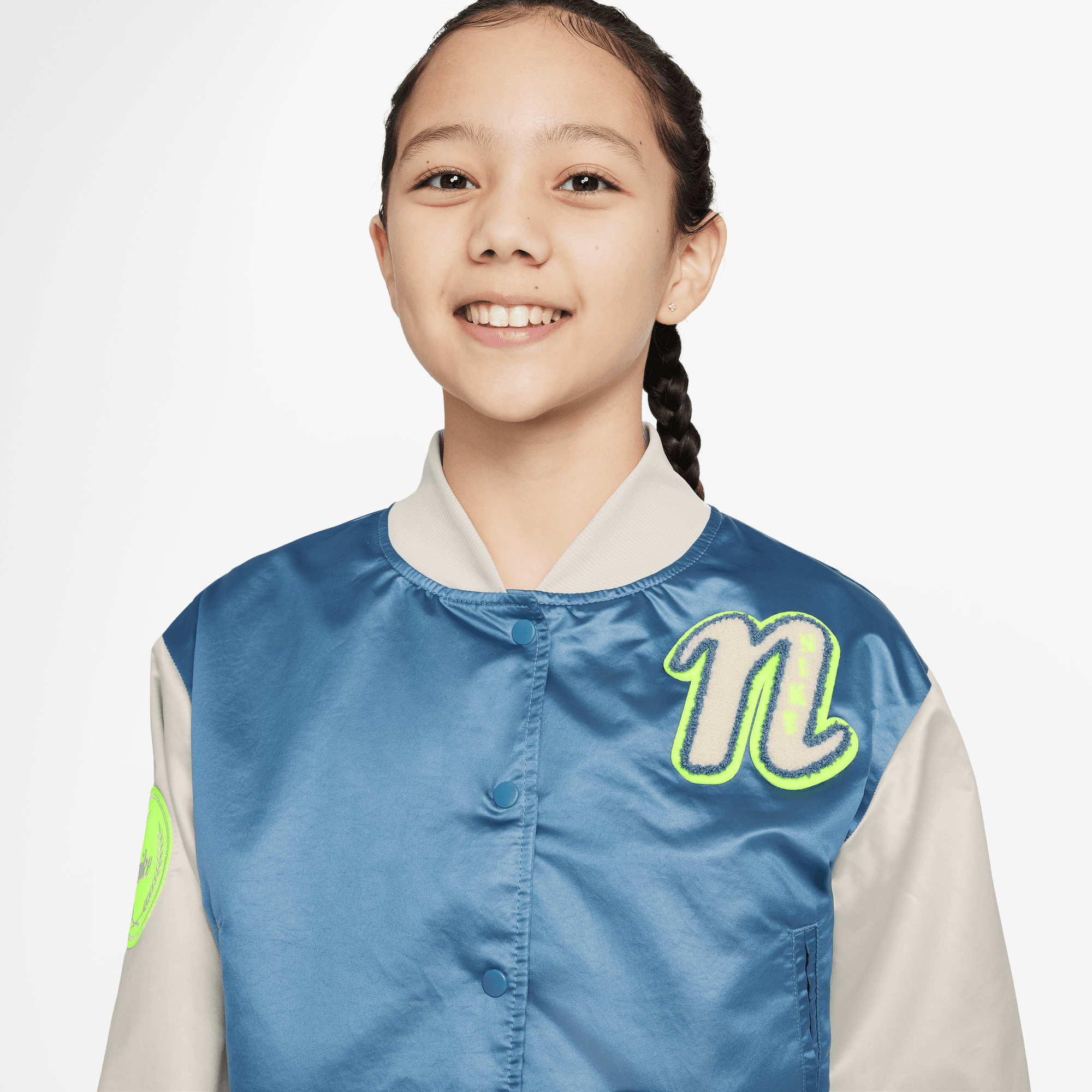 NIKE SPORTSWEAR GIRLS' VARSITY JACKET