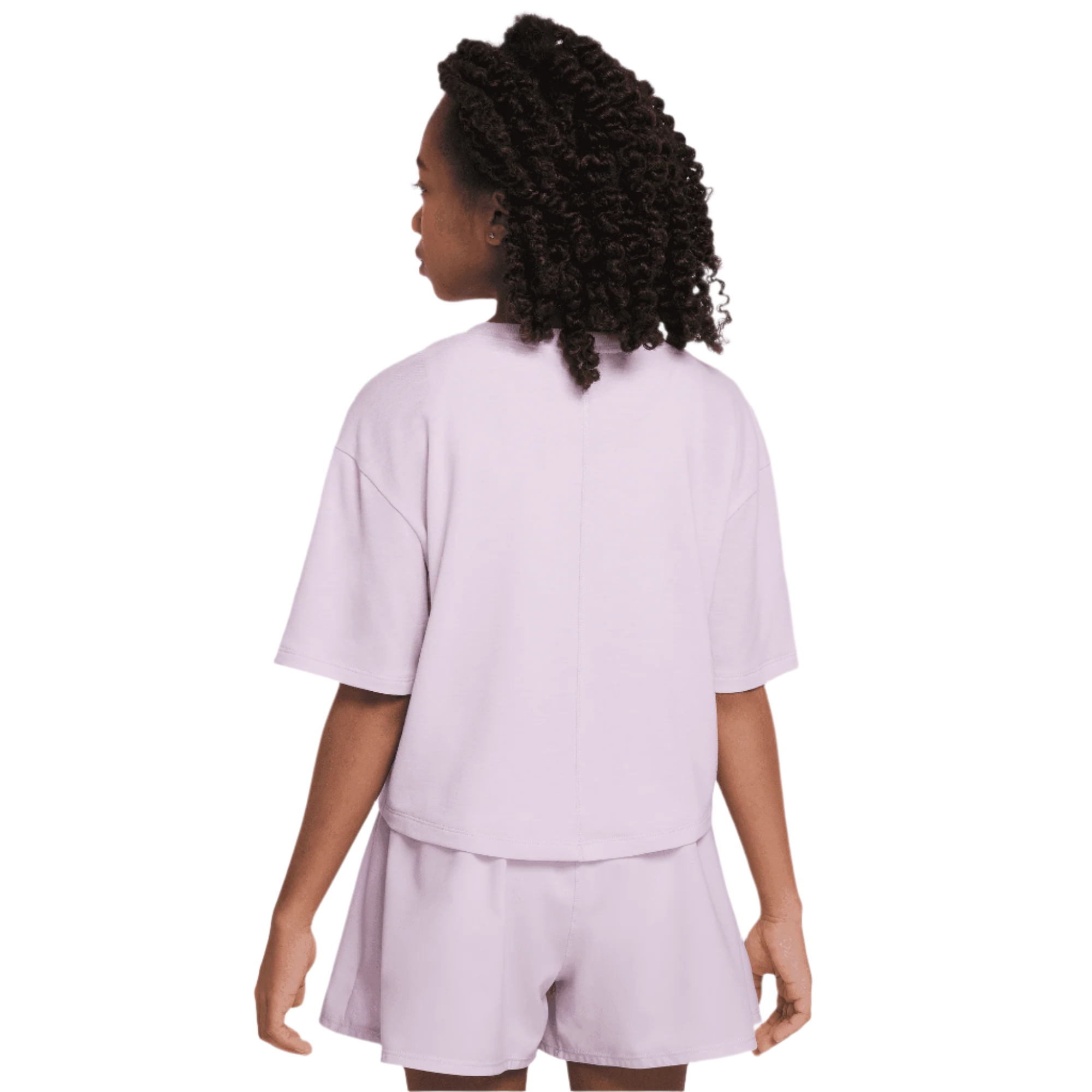 NIKE ONE RELAXED BIG KIDS' (GIRLS') DRI-FIT SHORT-SLEEVE TOP
