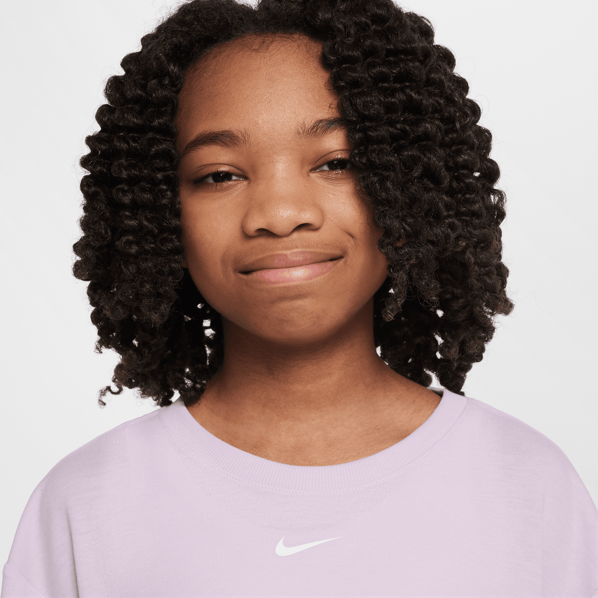 NIKE ONE RELAXED BIG KIDS' (GIRLS') DRI-FIT SHORT-SLEEVE TOP