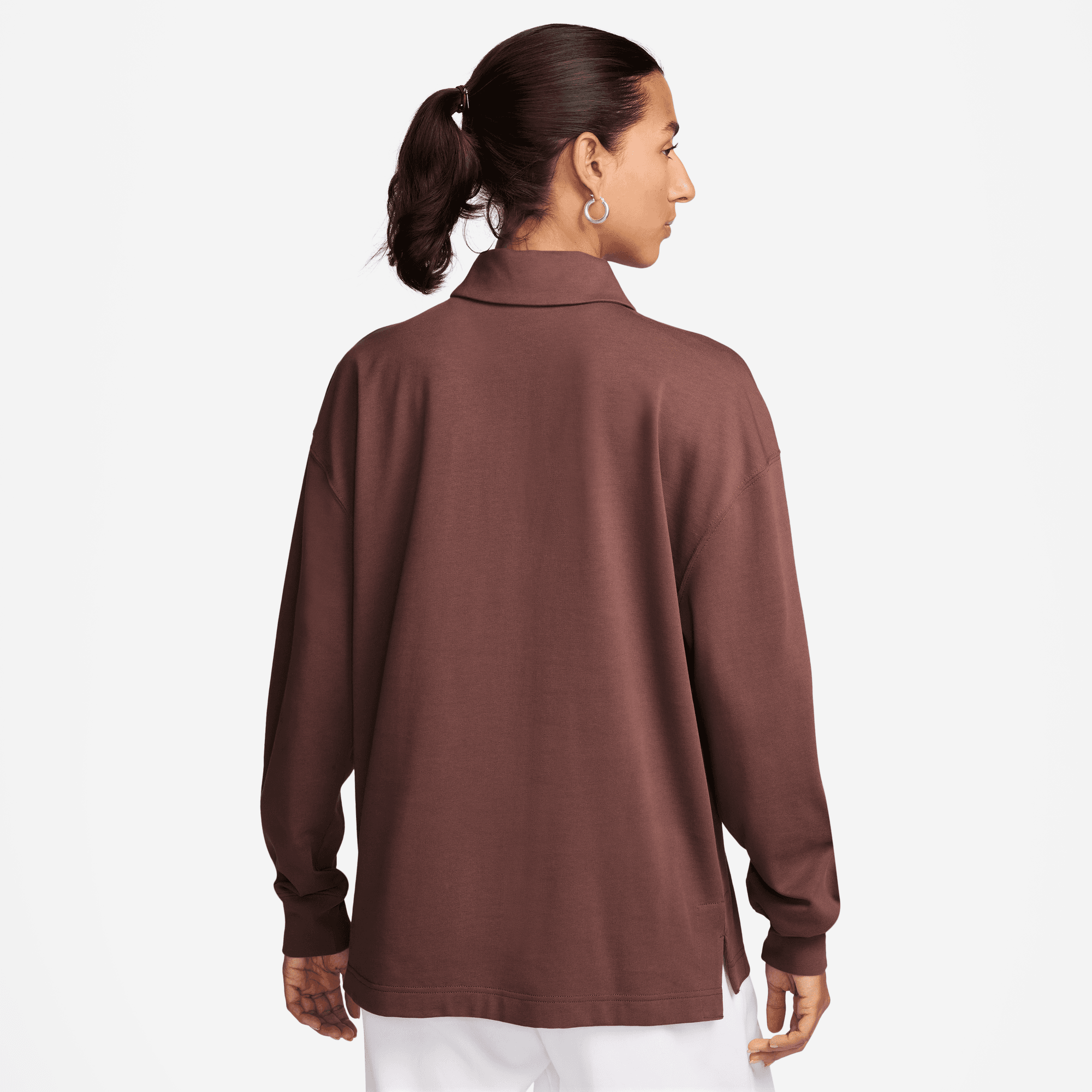 NIKE SPORTSWEAR ESSENTIAL WOMEN'S OVERSIZED LONG-SLEEVE POLO