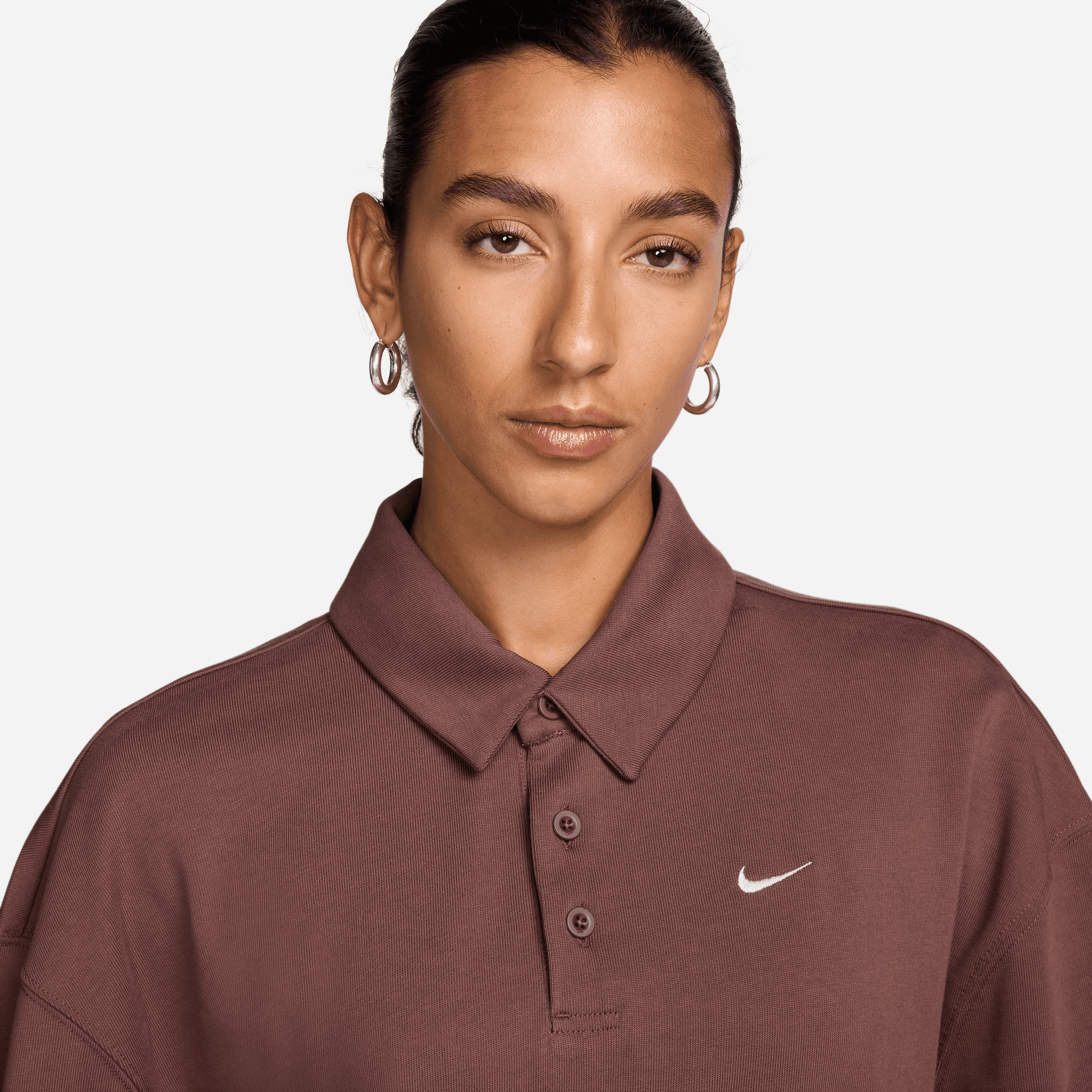 NIKE SPORTSWEAR ESSENTIAL WOMEN'S OVERSIZED LONG-SLEEVE POLO