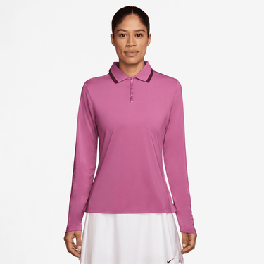 NIKE TOUR WOMEN'S DRI-FIT UV PROTECTION LONG-SLEEVE GOLF POLO