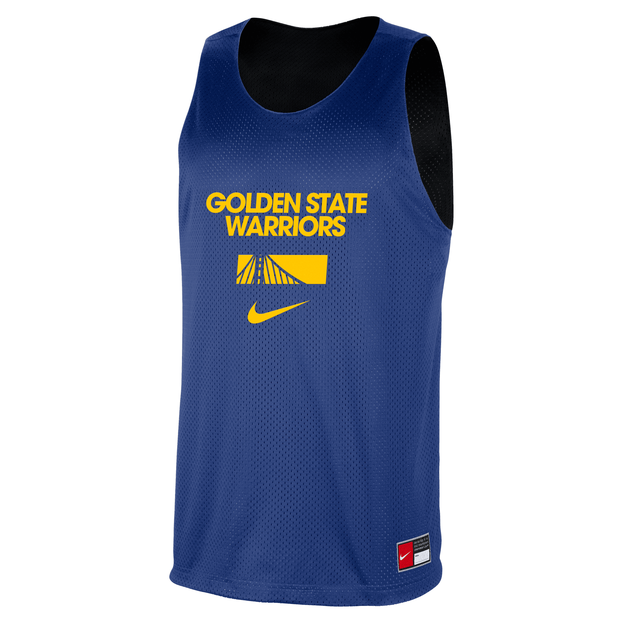 GOLDEN STATE WARRIORS COURTSIDE MEN'S NIKE NBA MESH PRACTICE JERSEY