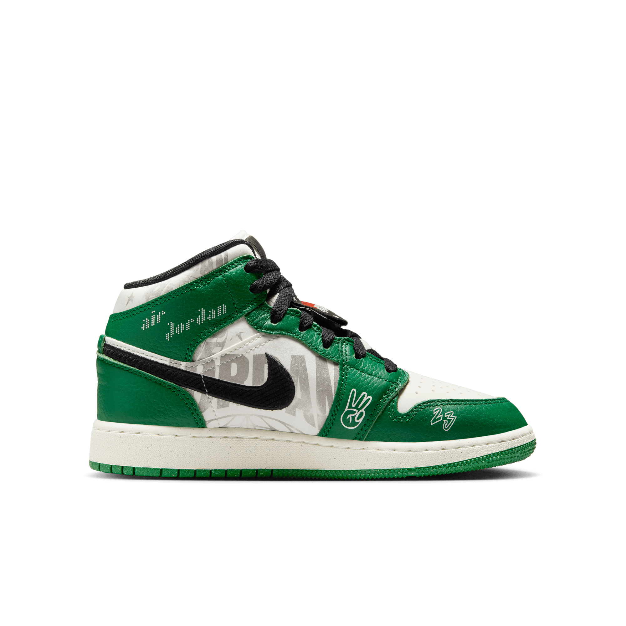 AIR JORDAN 1 MID SE BIG KIDS' SHOES