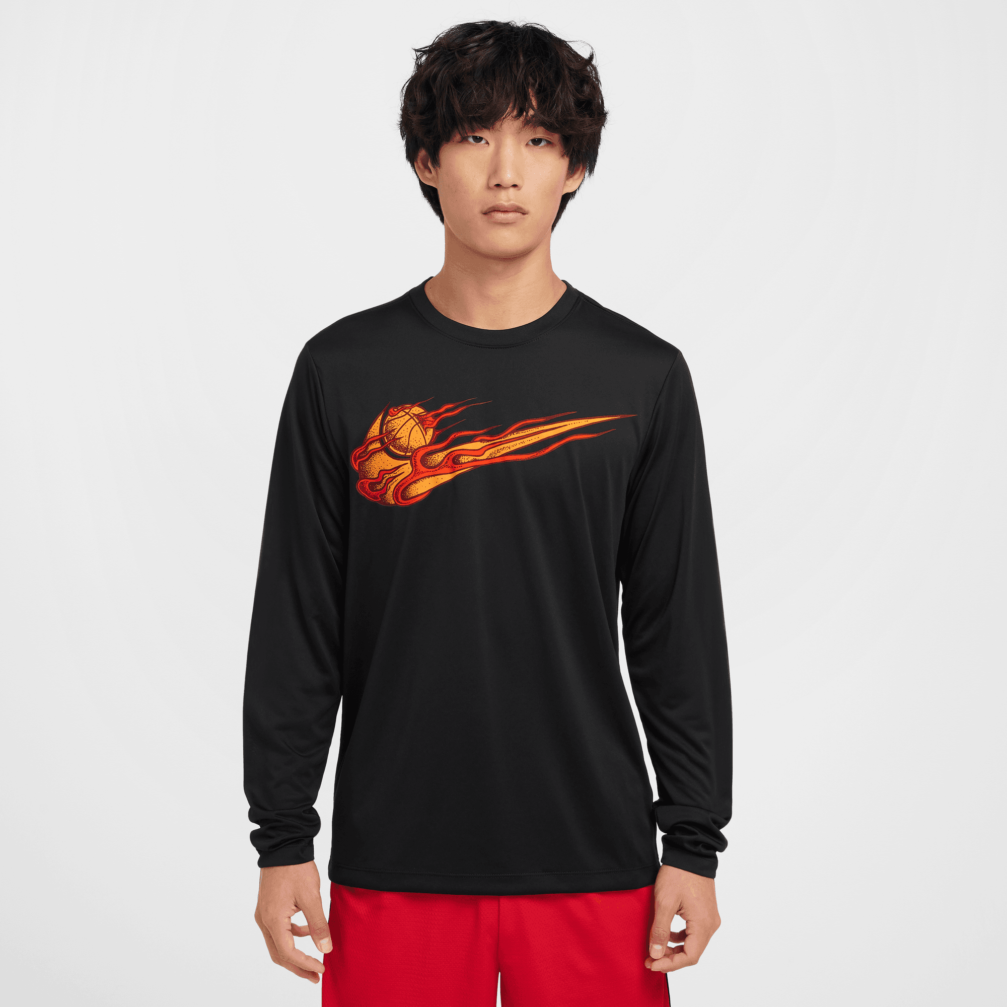 NIKE MEN'S DRI-FIT LONG-SLEEVE BASKETBALL T-SHIRT