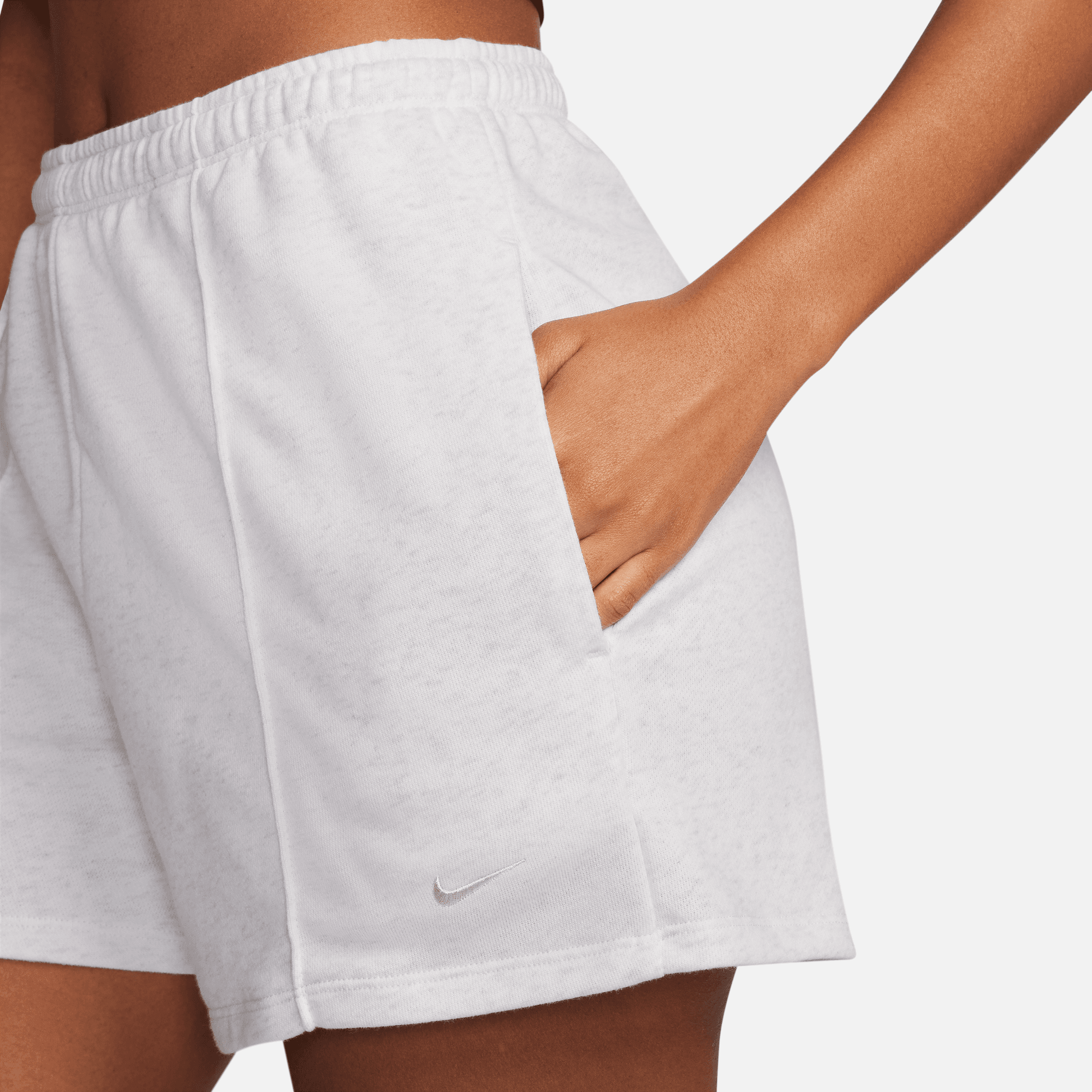 NIKE SPORTSWEAR CHILL TERRY WOMEN S MID RISE 4 FRENCH TERRY SHORTS